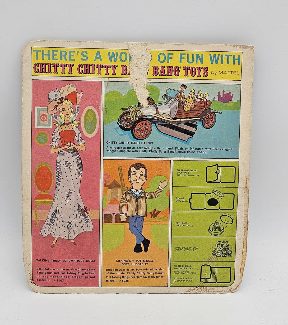 1968 Mattel Liddle Kiddles CHITTY CHITTY BANG BANG SET ✨RARE✨