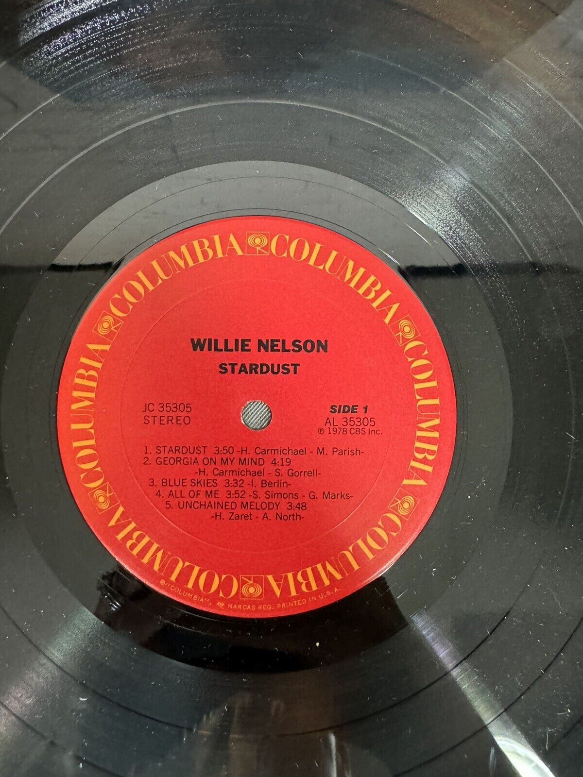 Willie Nelson Stardust EX Vinyl LP 1978 EX Cover