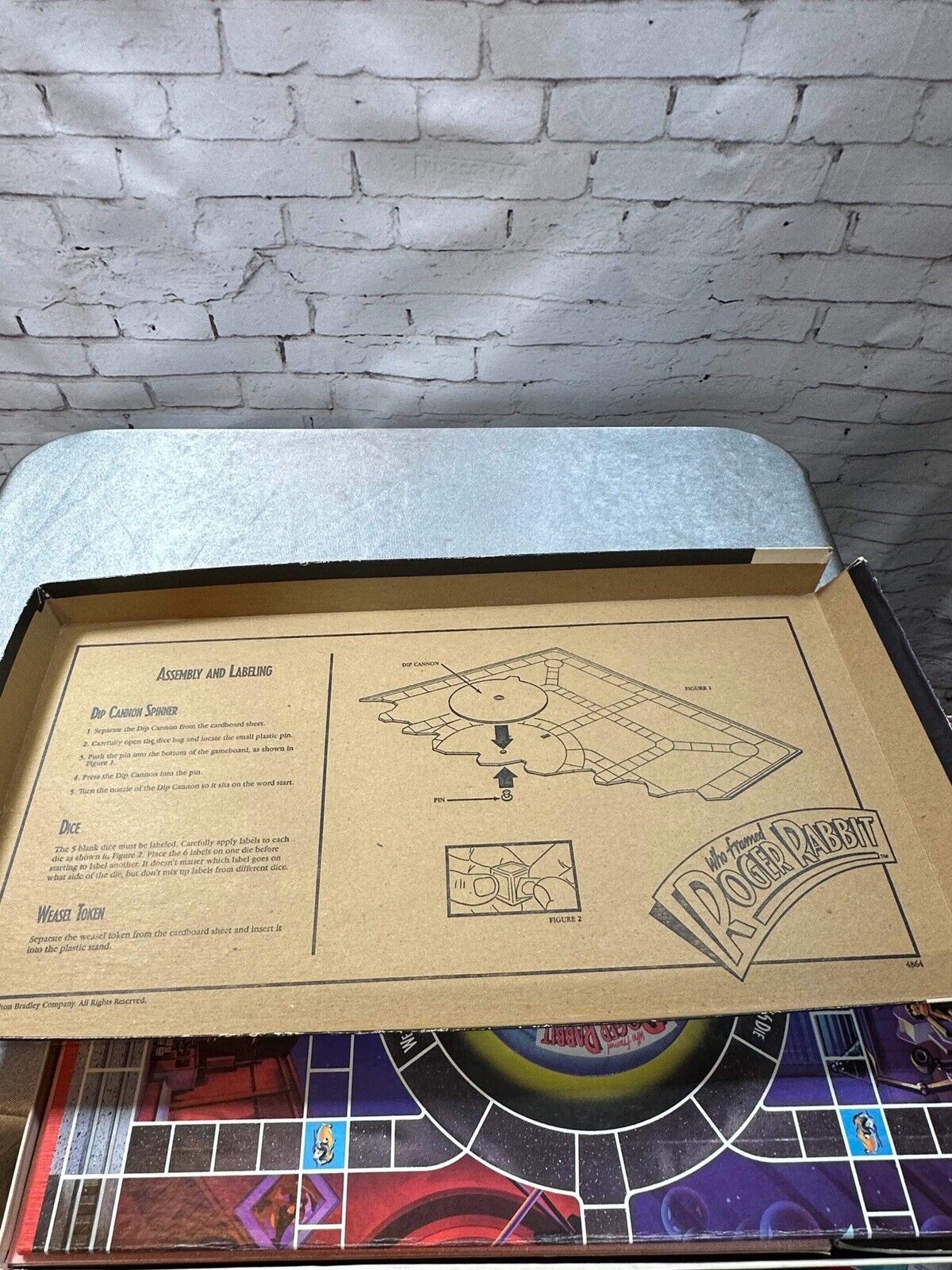 1987 Who Framed Roger Rabbit Milton Bradley Board Game Complete VGM FNF
