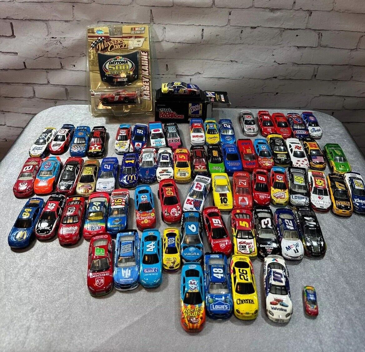 Lot Of 67 Vintage NASCAR Racing 1:64 Diecast Cars VTY