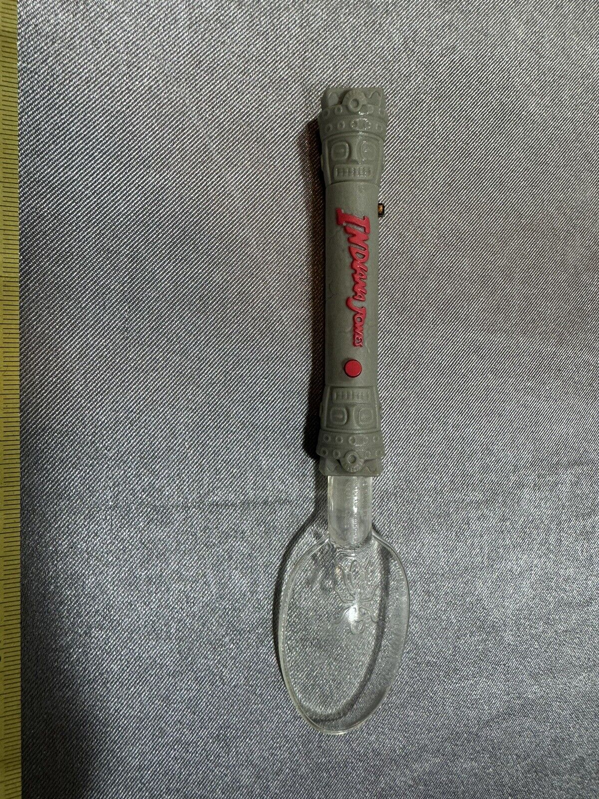Vintage Indiana Jones light up cereal spoon - Works 005 VTY