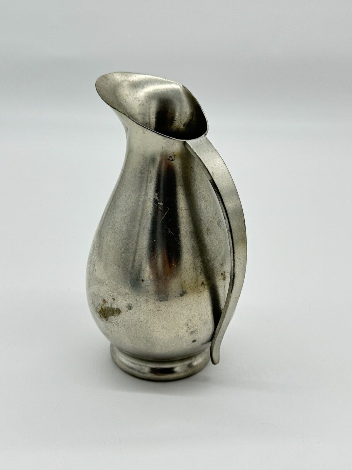 1960s Royal Holland KMD Daalderop Pewter Sculptural Pitcher Vintage Barware