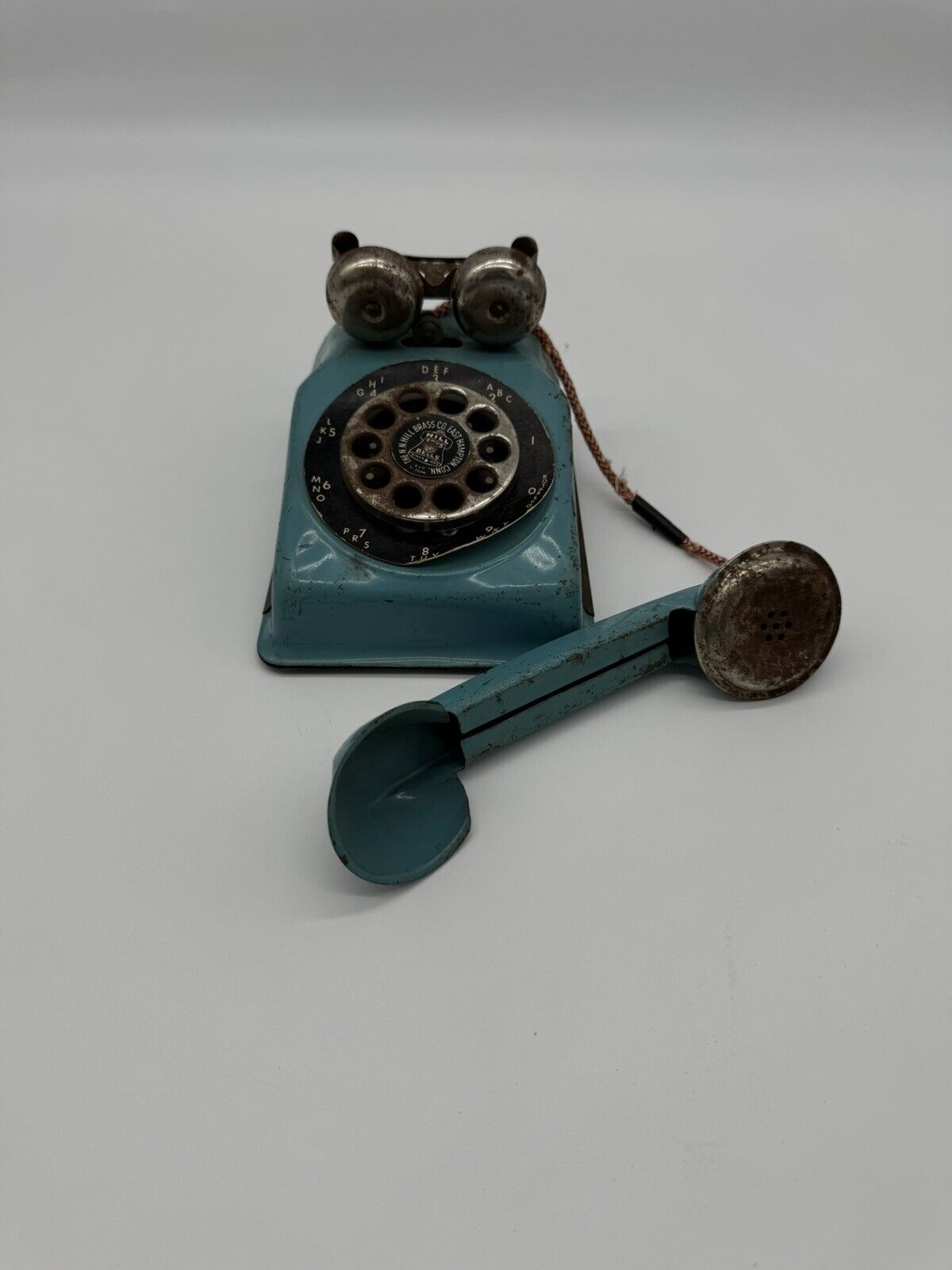 Vintage Antique RARE Child's Telephone N.N. HILL BRASS CO. FNF