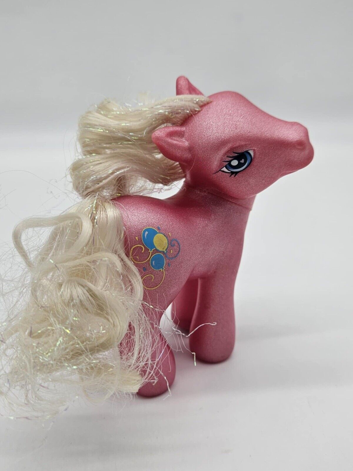 Vintage My Little Pony Pinkie Pie 4.5” pink balloons 2002