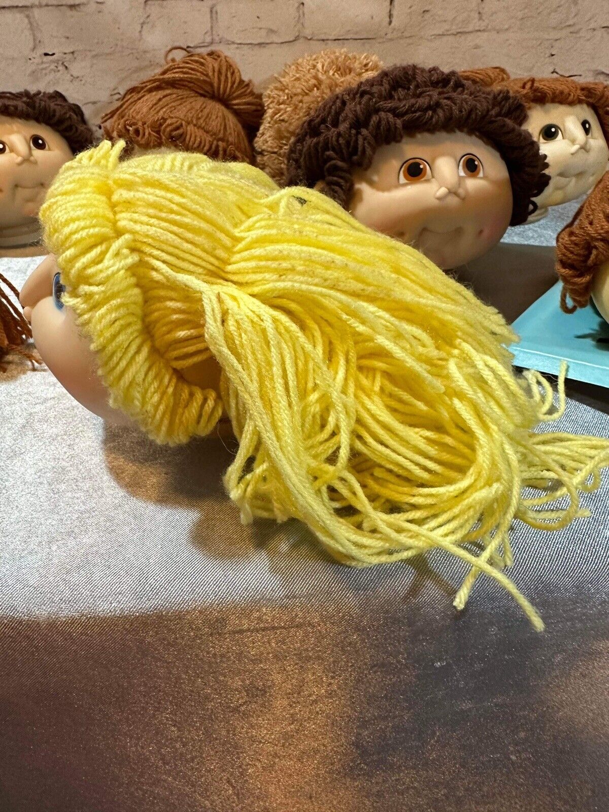 LOT of CABBAGE PATCH KID - BABY DOLL HEADS - 4.5 INCH VINTAGE 1984 VCTY