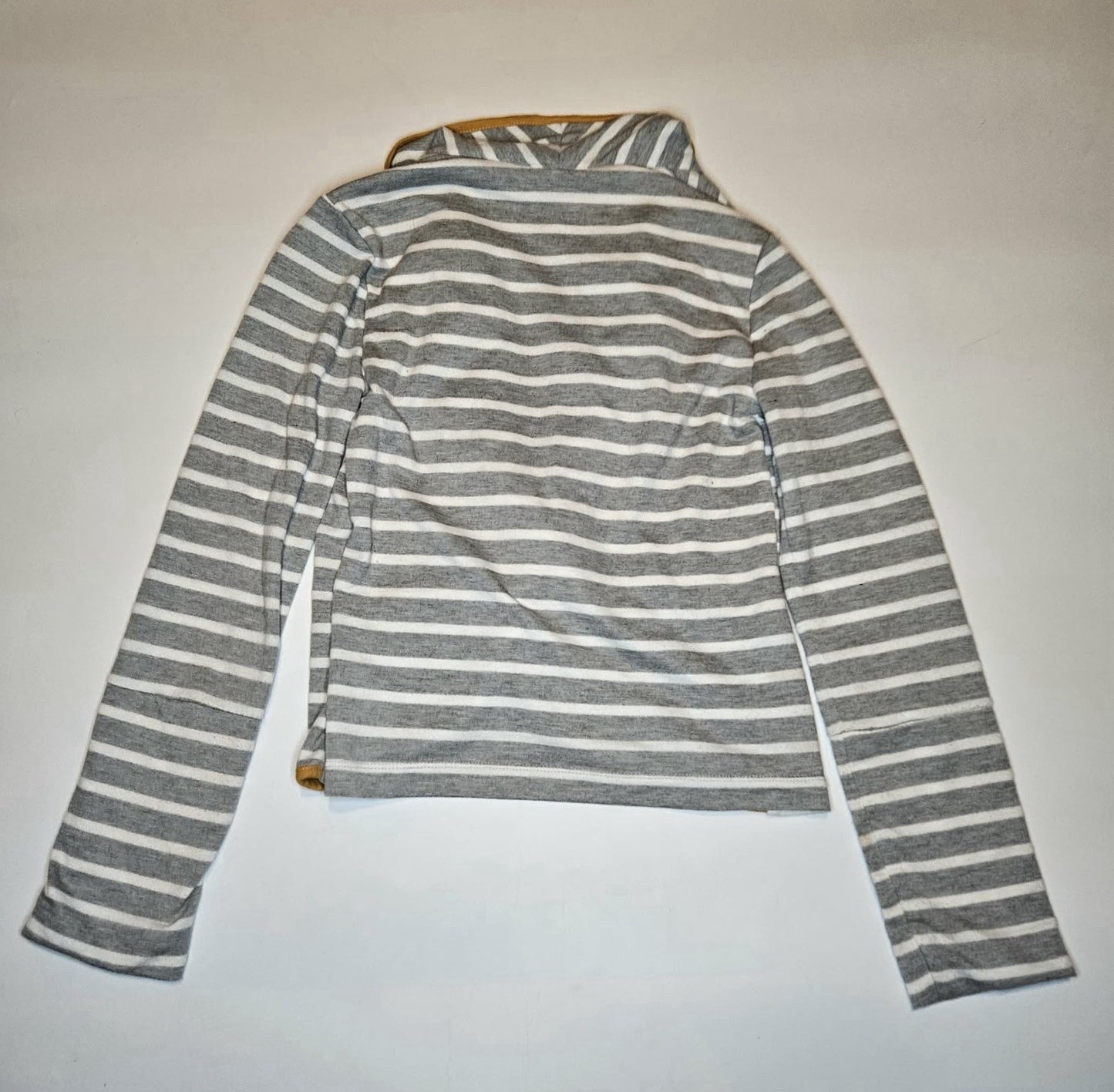 Aéropostale Women’s Gray White Striped Blazer Jacket Size M