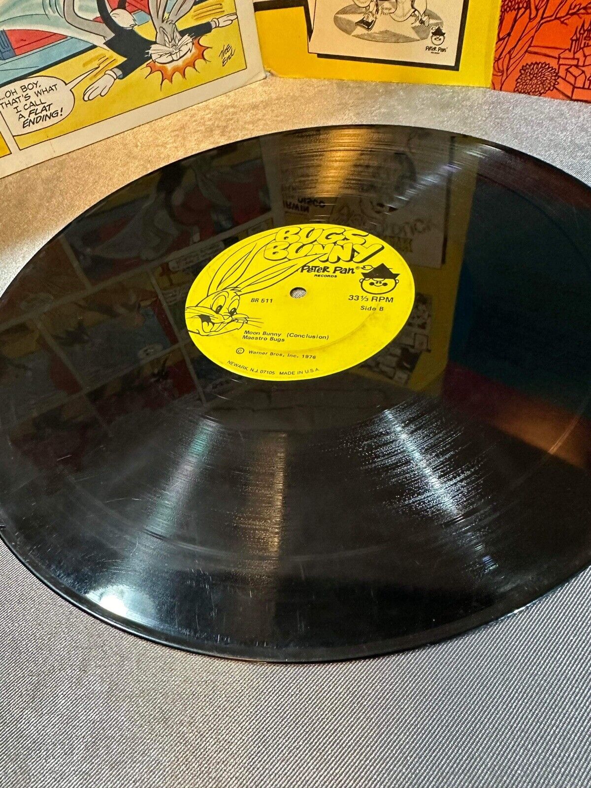 Bugs Bunny Vinyl 3 Funny Stories 1975 Warner Bros BR511 Peter Pan Records