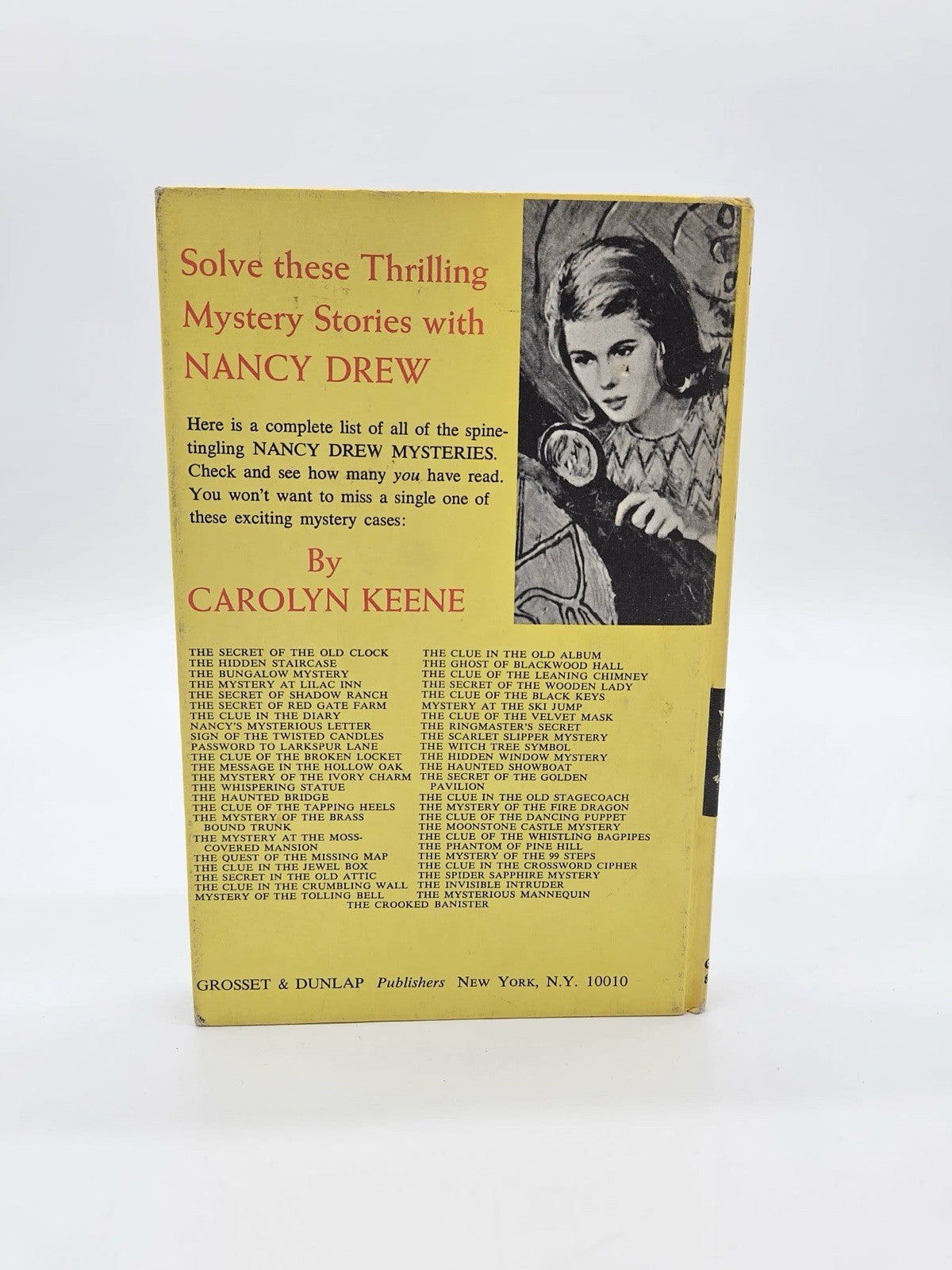 Nancy Drew The Mystery at Lilac Inn #4 by Carolyn Keene HC 1961 Blue Endpapers