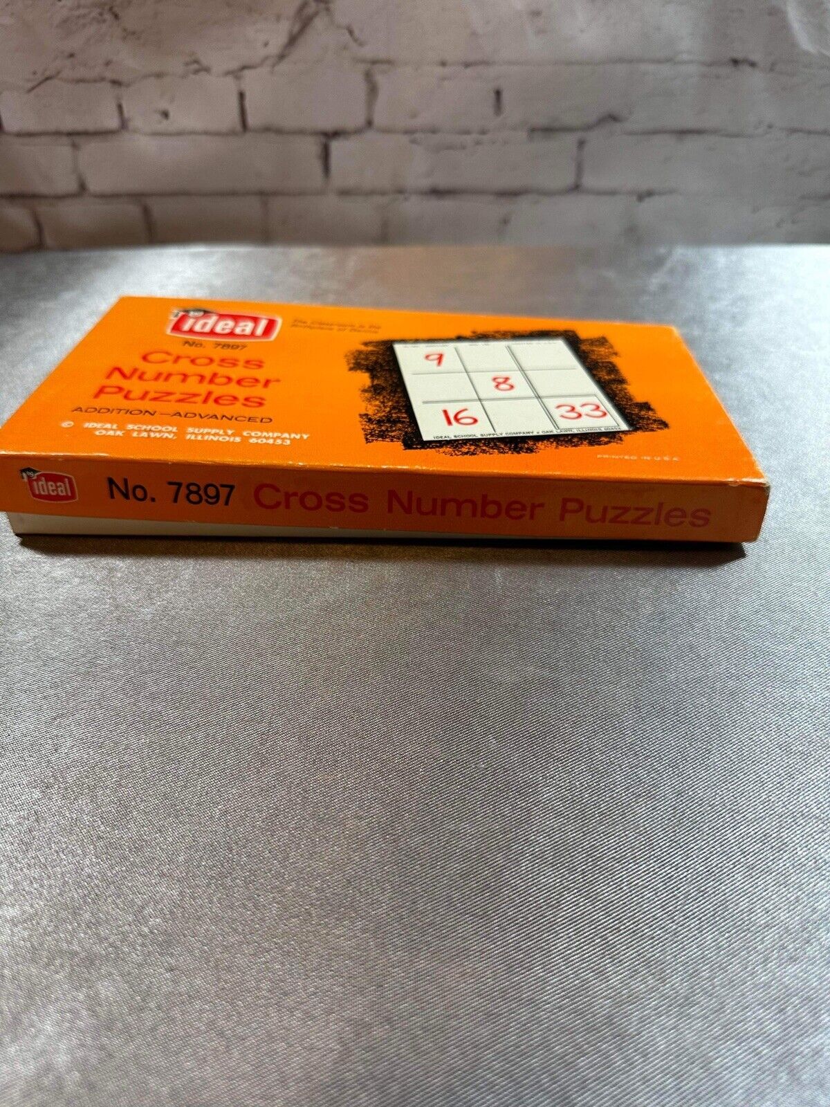 Vintage Ideal School Supply Company Math Cross Number Puzzle No.7891 VGM