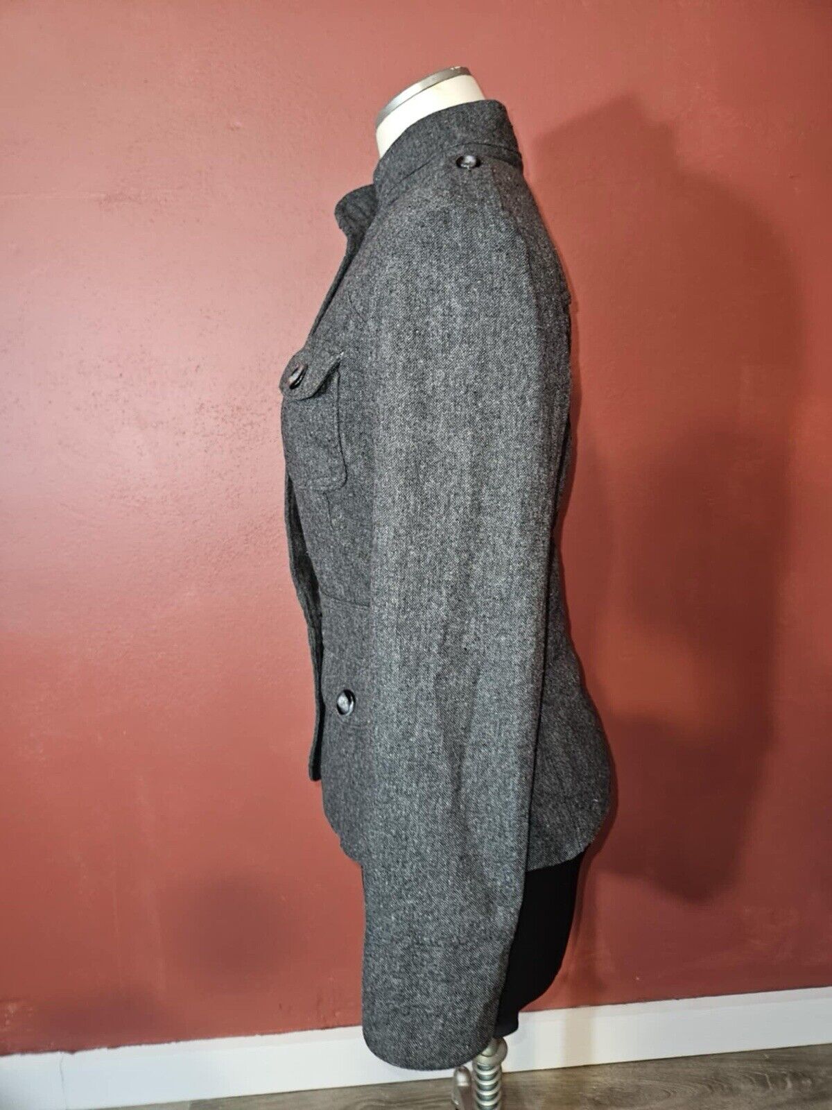Envision Studio Sz 8 Tweed Jacket Wool Blend WCLTH