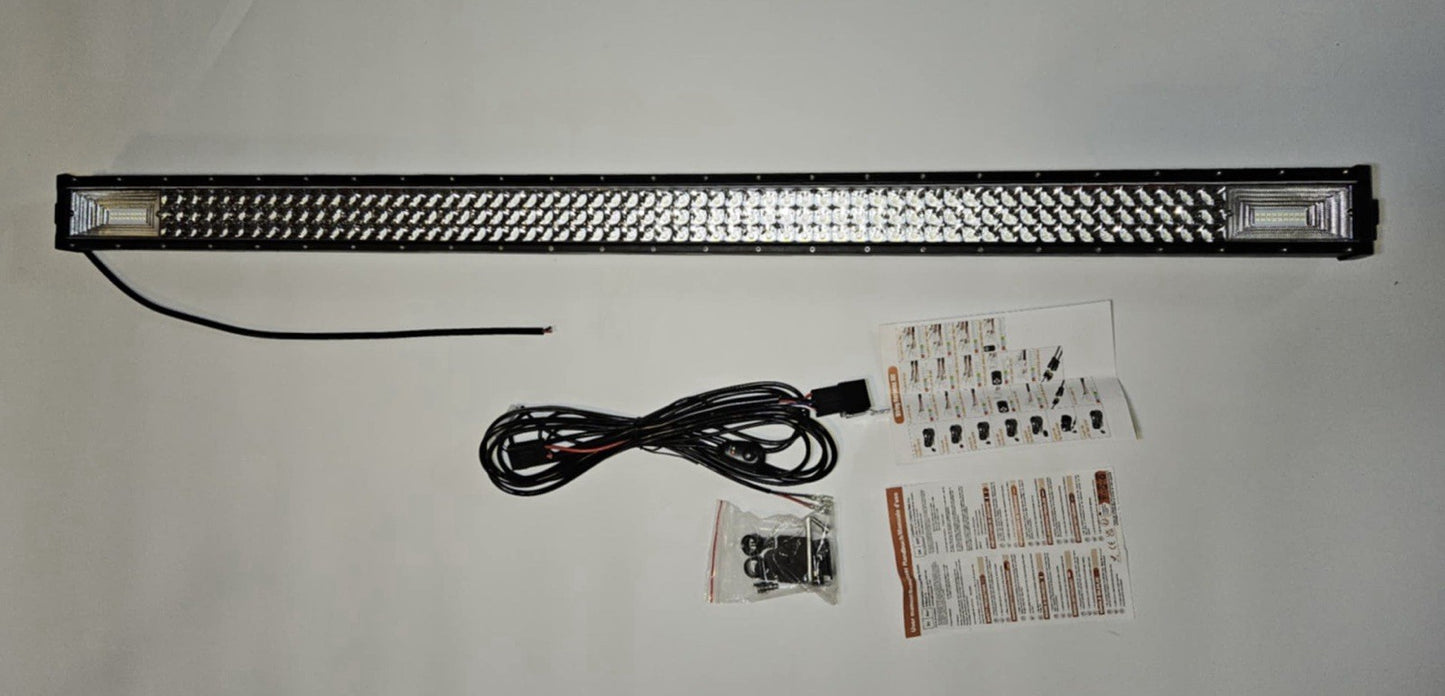 52inch 3500W Tri Row LED Work Light Bar Off Road Spot Flood Combo Driving SUV 50