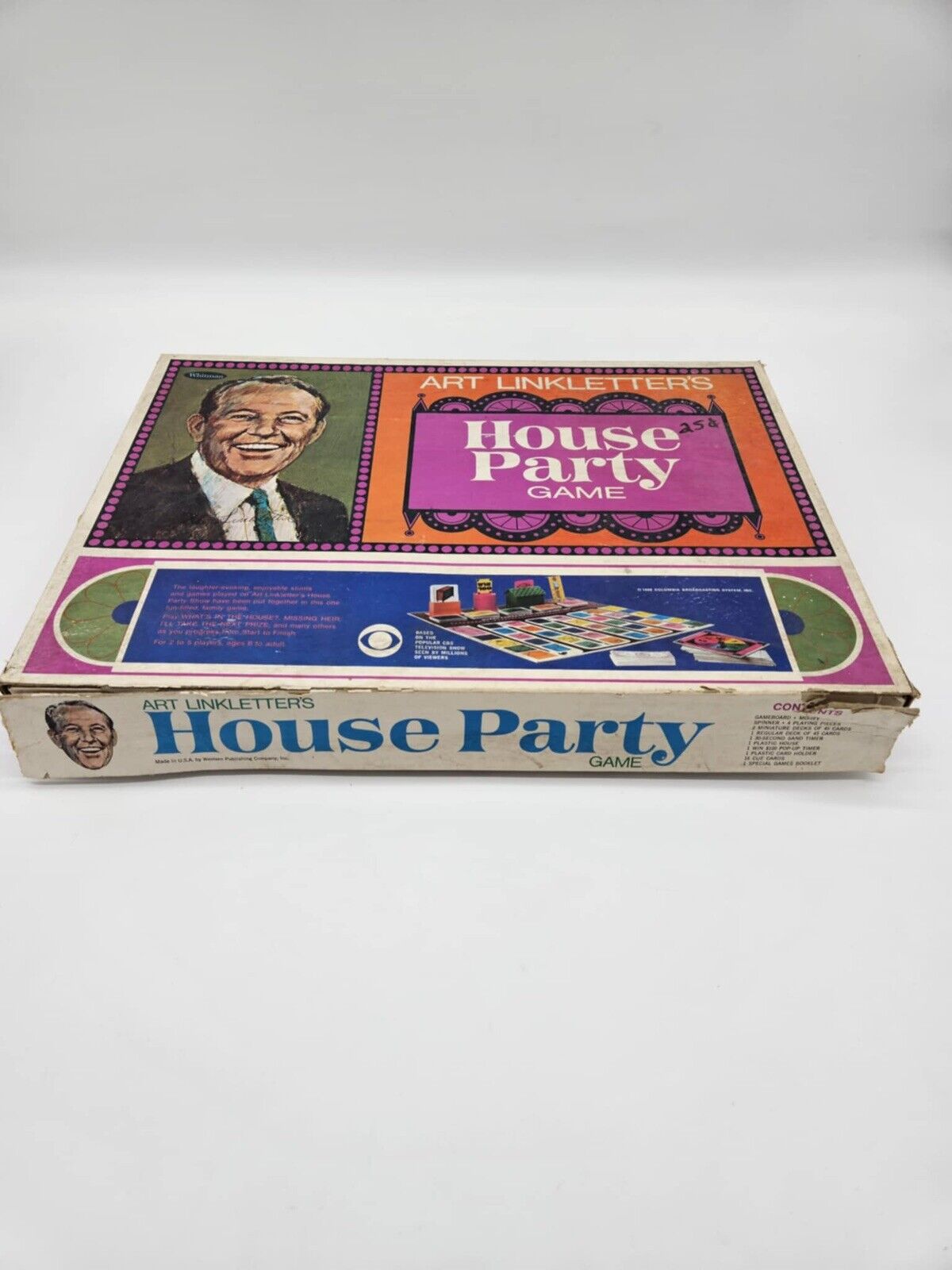 VINTAGE 1968 Art Linkletter's House Party Board Game TV Show COMPLETE VGM
