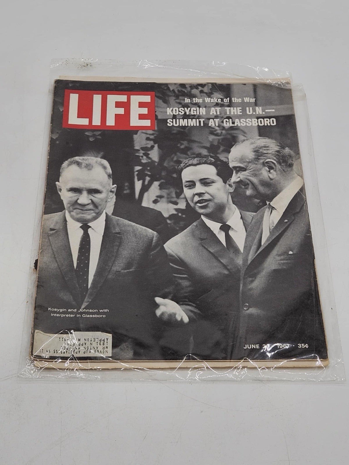 VTG Life Magazine June 30 1967 Alexei Kosygin & Richard Nixon Cover Feature