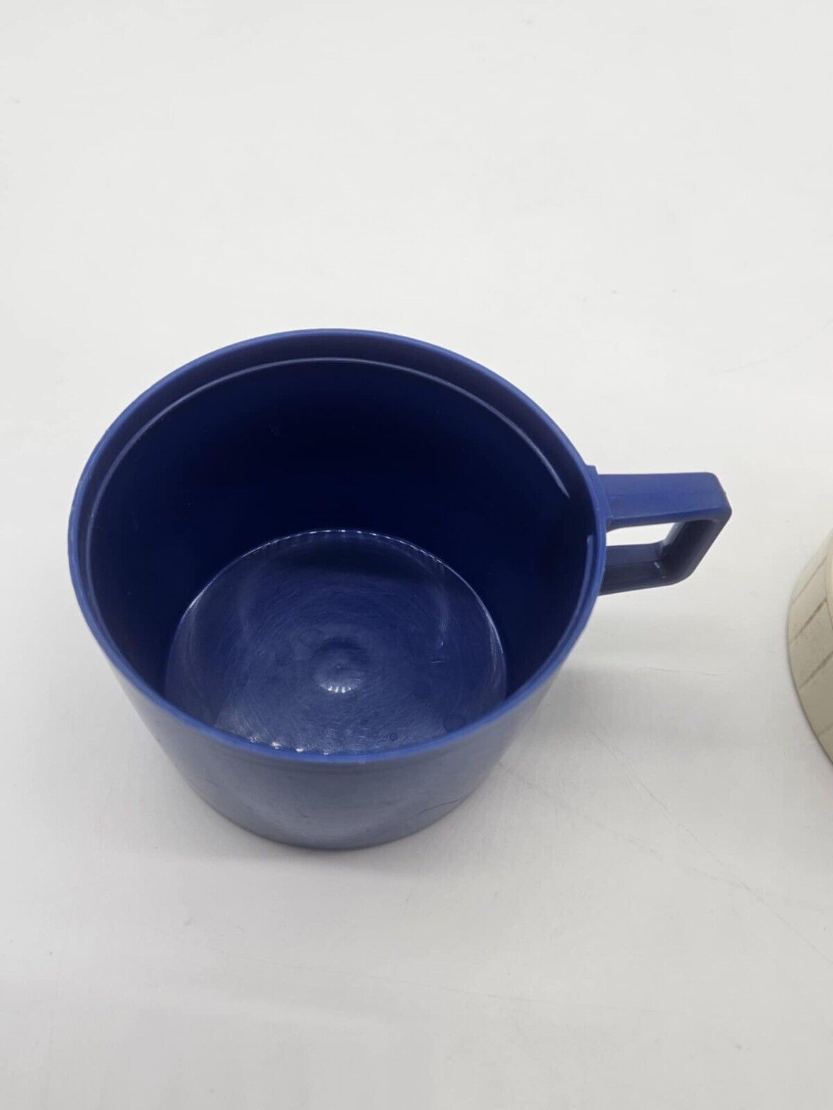 Vintage 1970's Ombre Blue Thermos Insulated Vacuum Bottle King Seely holds 14oz