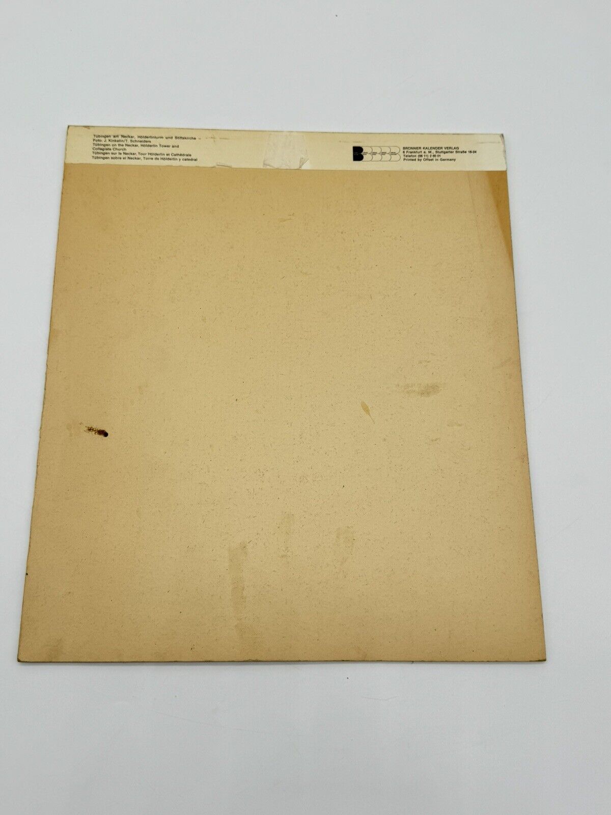 Vintage 1975 Tubingen Germany Callander