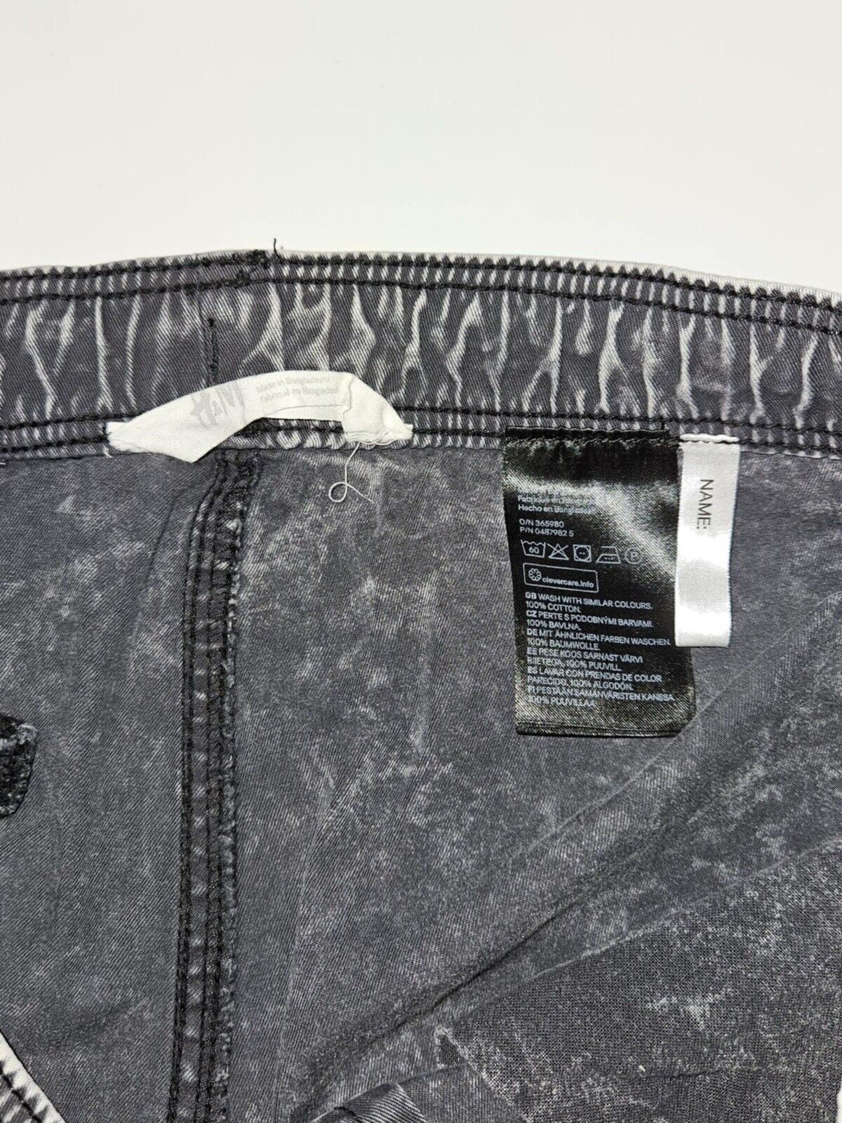 COTTON ON boys Black Washed DENIM SHORTS*  9 10