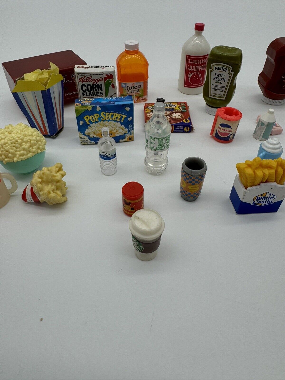 25 Name Brand Miniature Food Items, Dollhouse