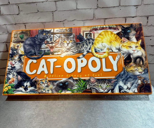 CAT-OPOLY Board Game -- A Feline Frenzy of Fun (monopoly themed) VCGM