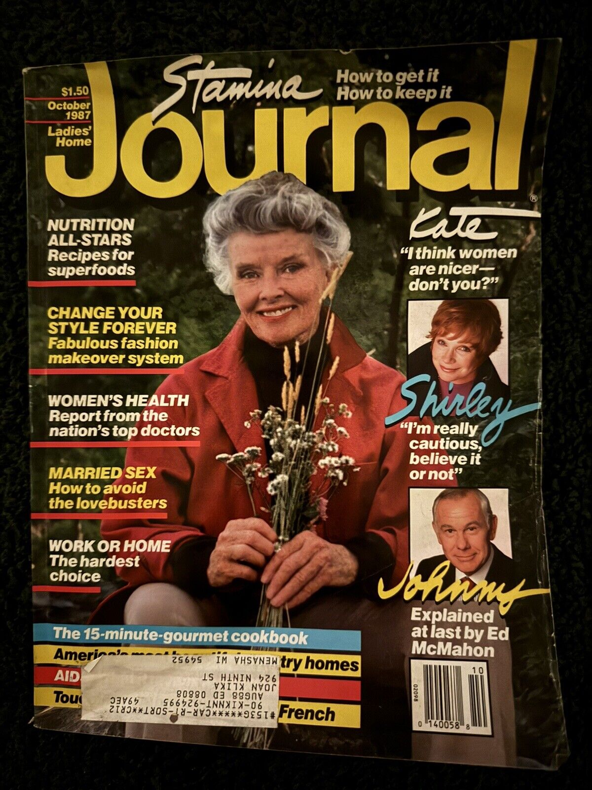 LADIES' HOME JOURNAL Magazines Lot of 2 - OCTOBER 1987 & JULY 1980