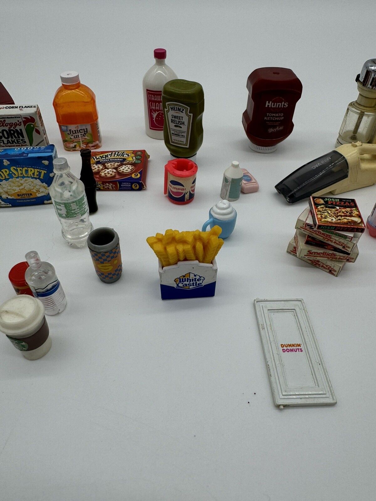 25 Name Brand Miniature Food Items, Dollhouse