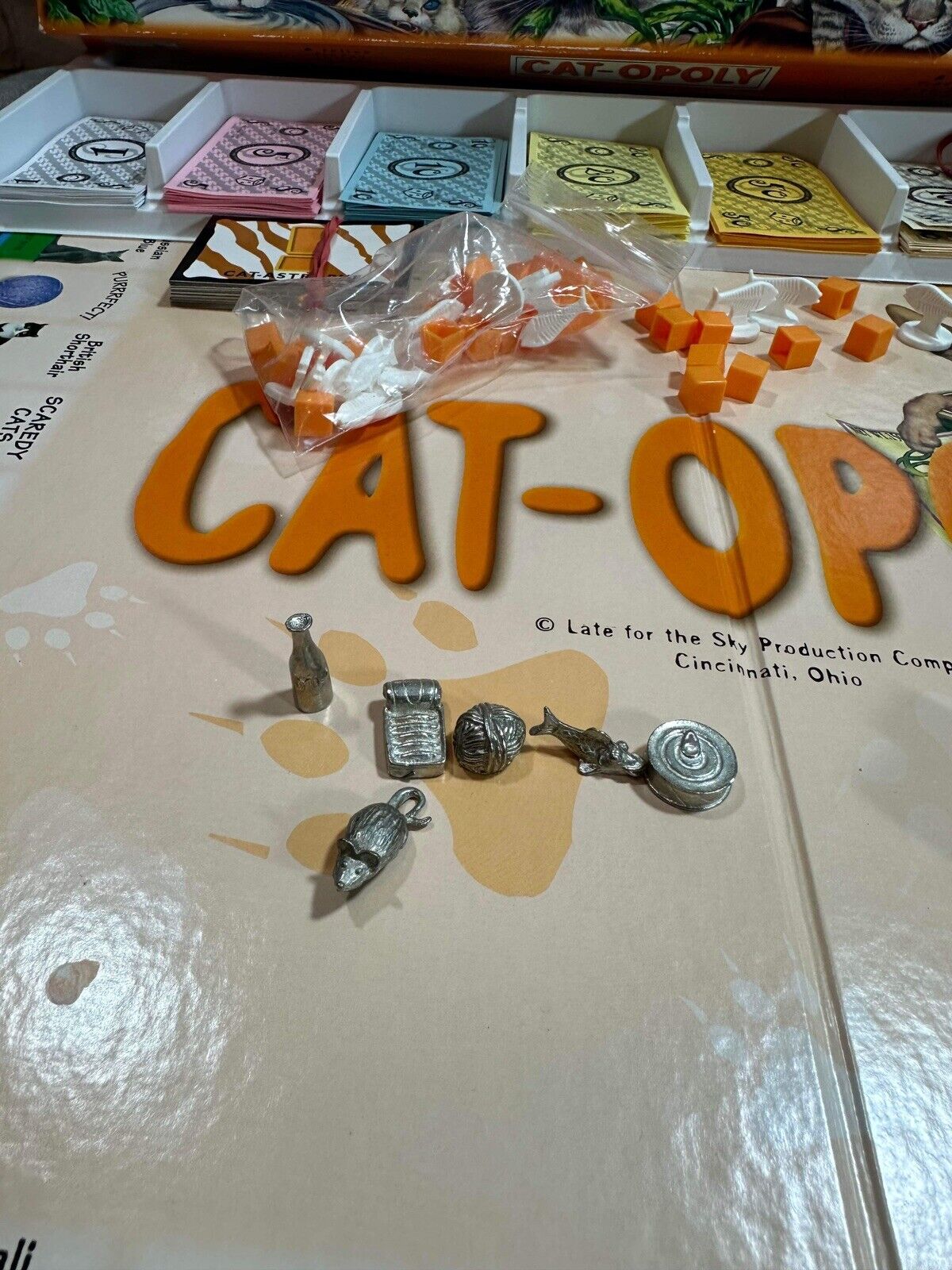 CAT-OPOLY Board Game -- A Feline Frenzy of Fun (monopoly themed) VCGM