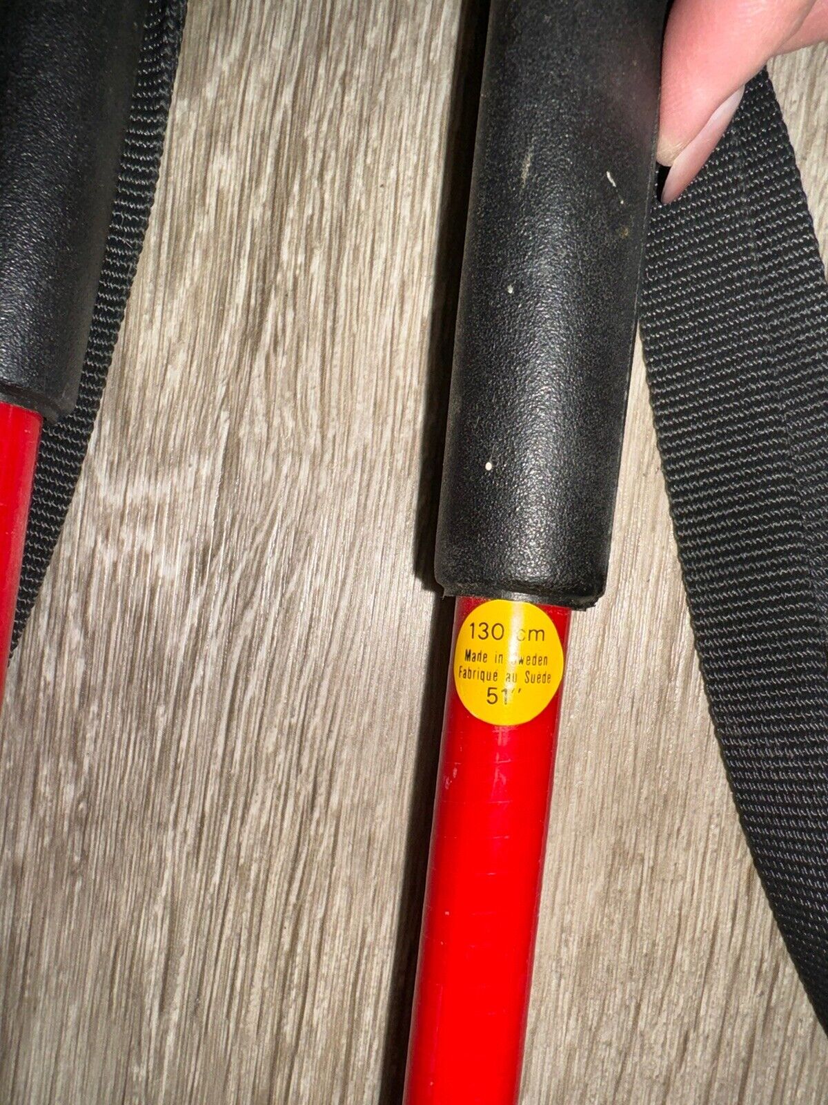 Vintage LP STAVEN Ski Poles Made in Sweden 130 cm