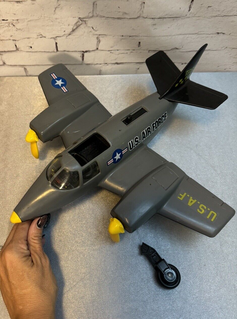 Vintage 1979 Tonka Hand Commander Plane Turbo Prop US AIR FORCE *INCOMPLETE*
