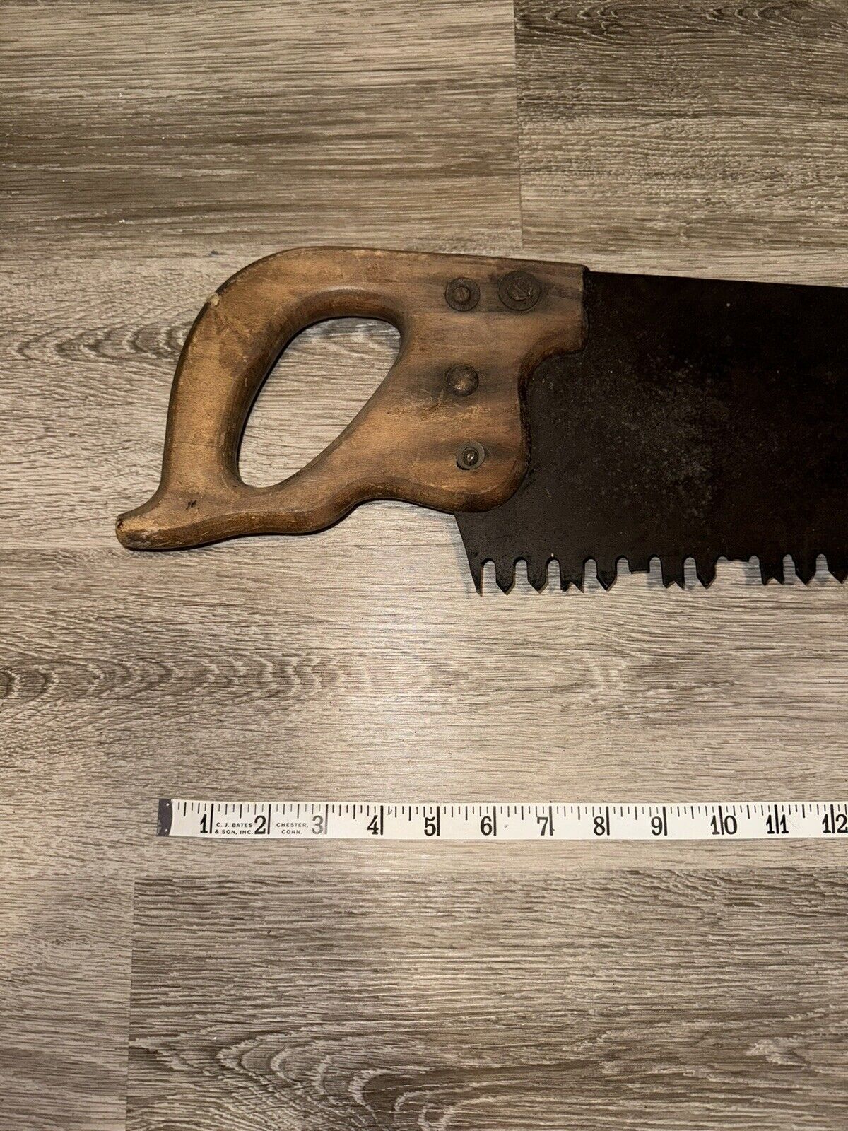 Antique Vintage 48" Warranted Superior One or Two Man Logging Timber Saw Tool