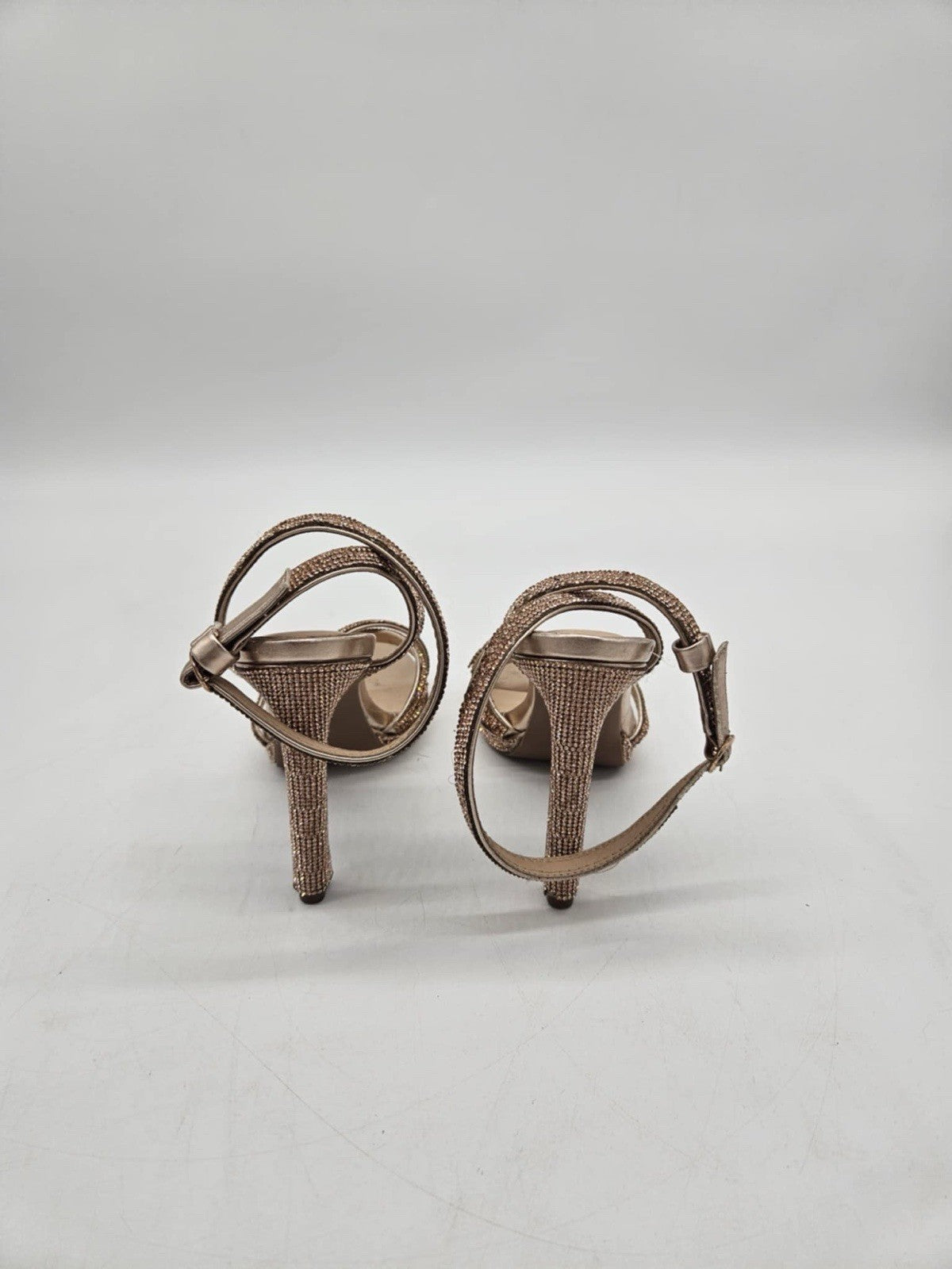 Windsor- Women's Copper Gold Sparkly High Heels- Size 5