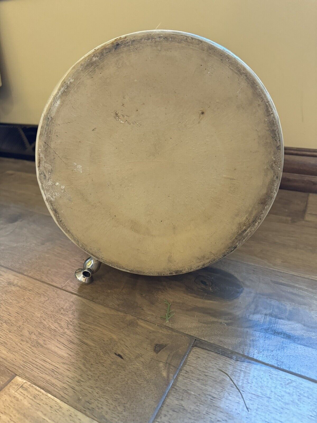 Large Rare Antique REDWING 5 Gallon Stoneware Water Cooler Dispenser w/Lid