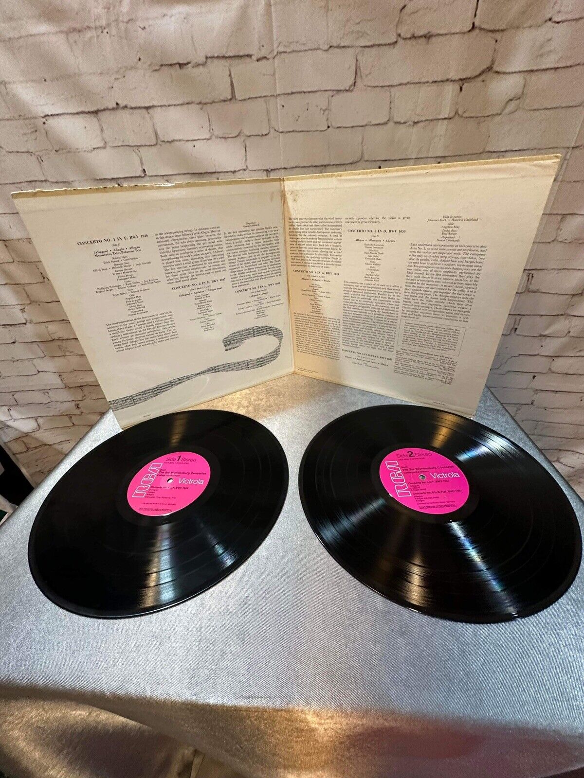 Bach The Six Brandenburg Concertos Collegium Aureum Vinyl DBL LP