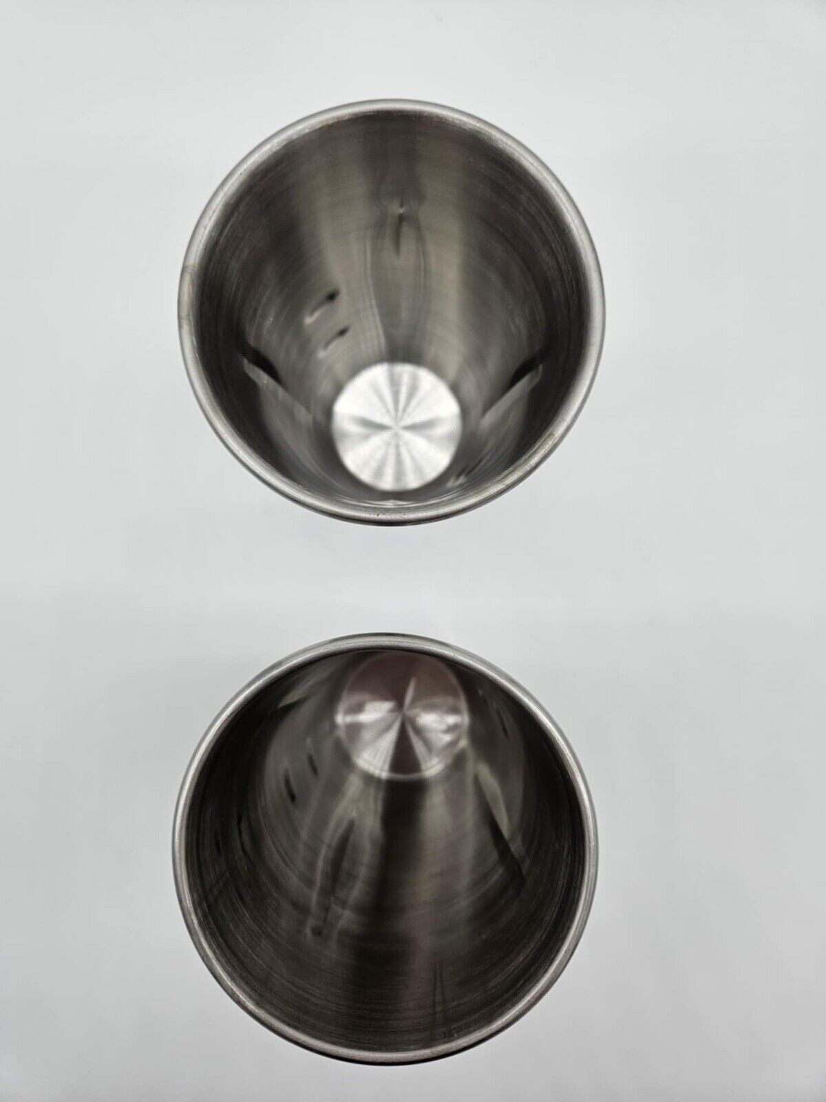 (2) 18/8 Stainless Steel Milk Shake Cups Cocktail Mixers Bartender Japan Capco