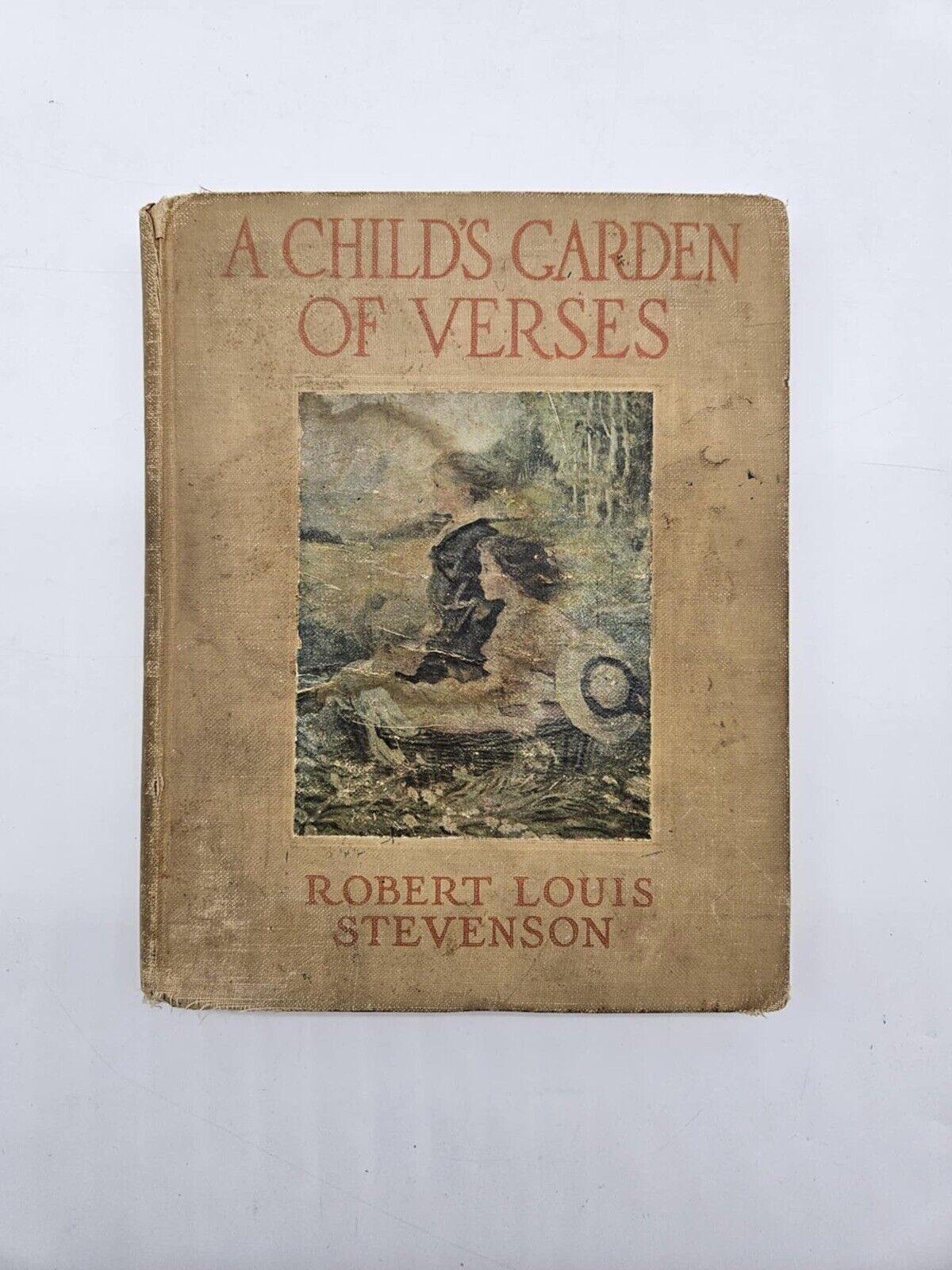 1920 A Child's Garden Of Verses poetry BOOK hc Robert Louis Stevenson illustrate