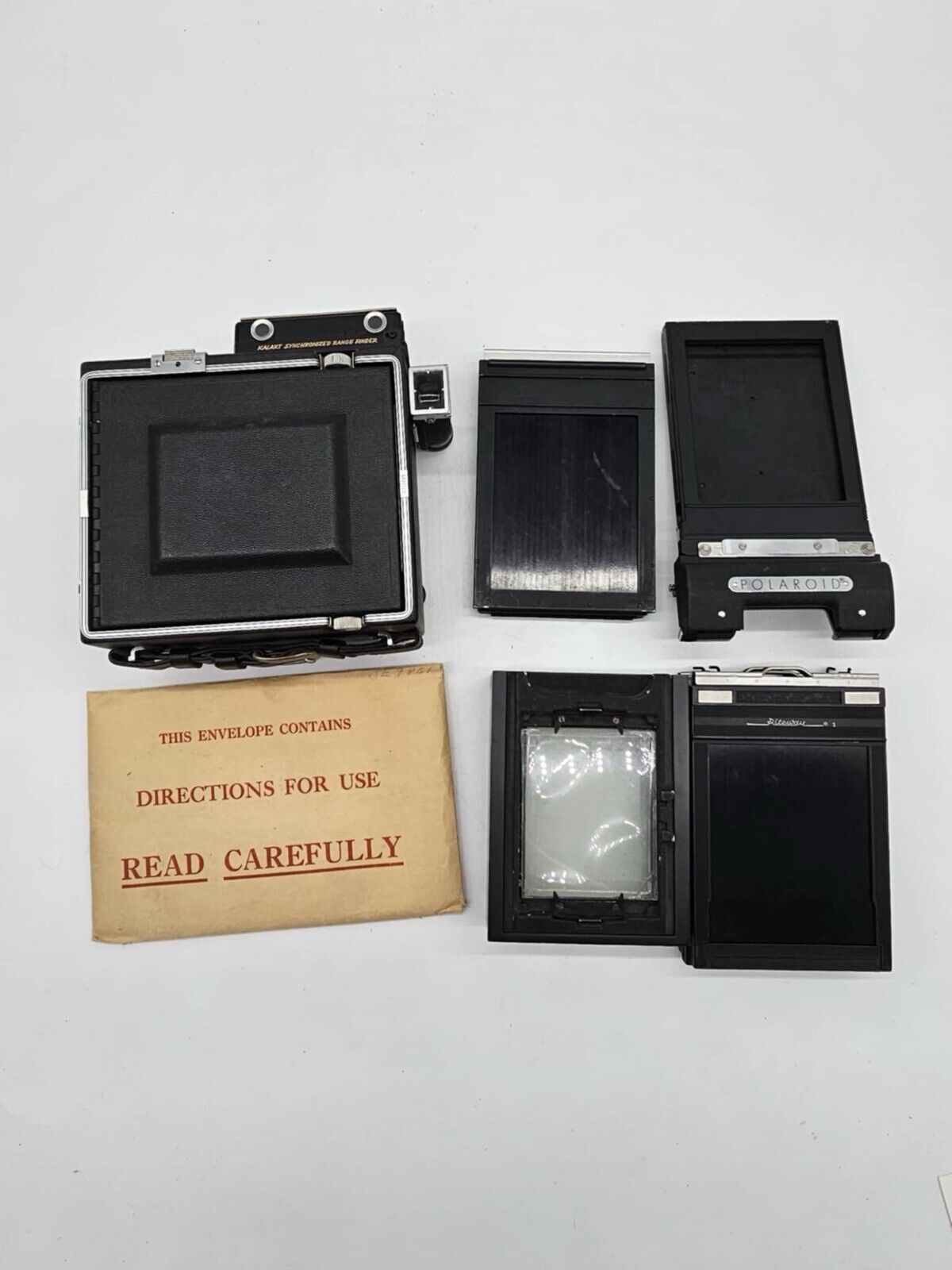 Vtg Graflex Pacemaker Crown Graphic 4 X 5 Press Camera w/ Accessories & Case