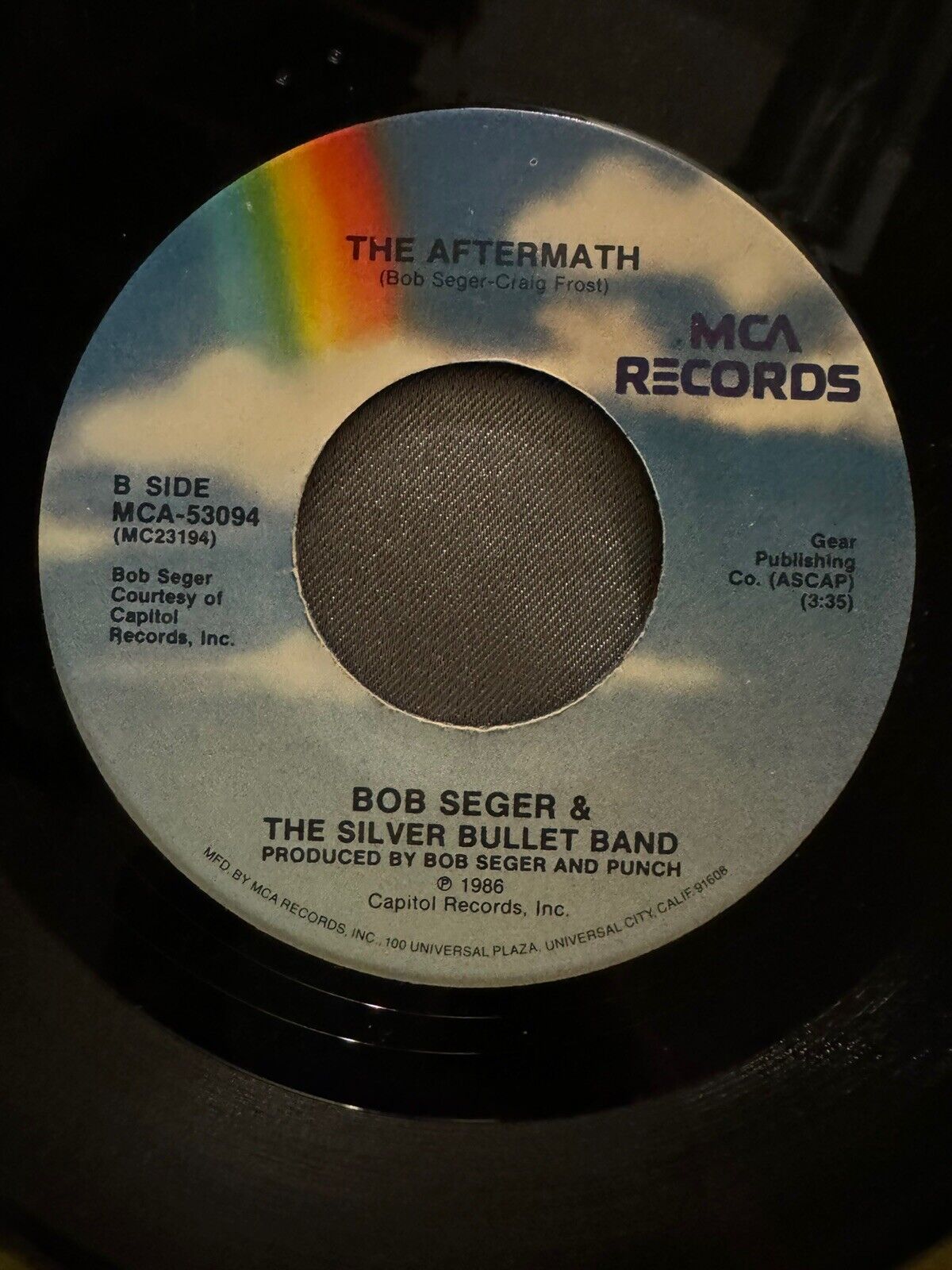 Bob Seger 45 Shakedown / The Aftermath Vinyl Record 7”