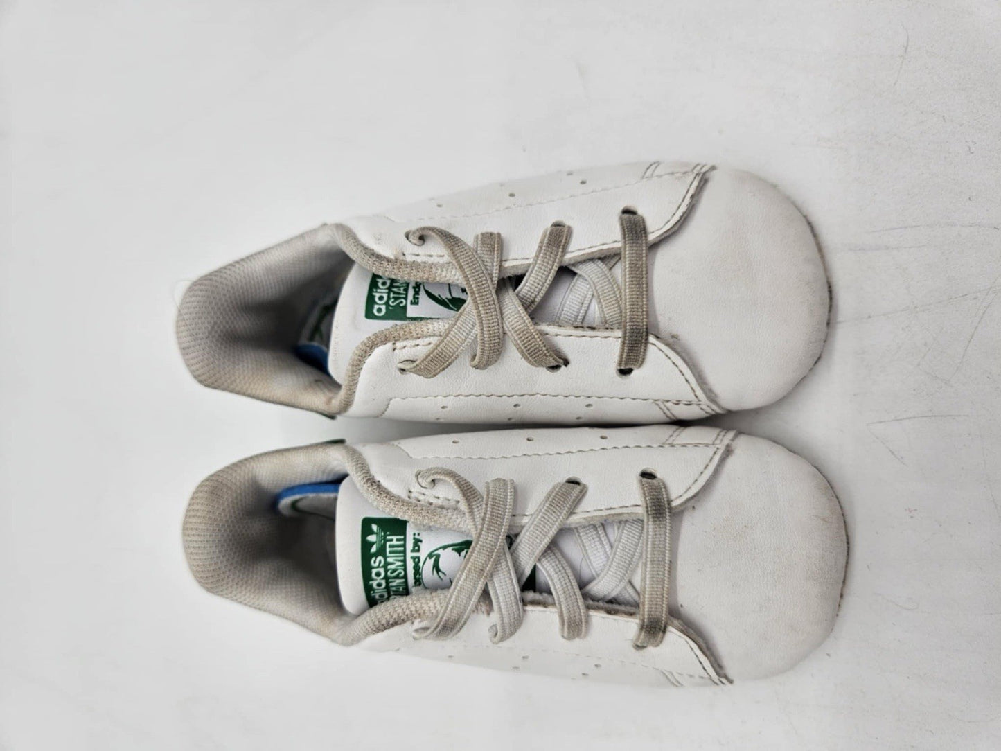 Adidas Toddler White And Green Stan Smith Sz 4 Toddler