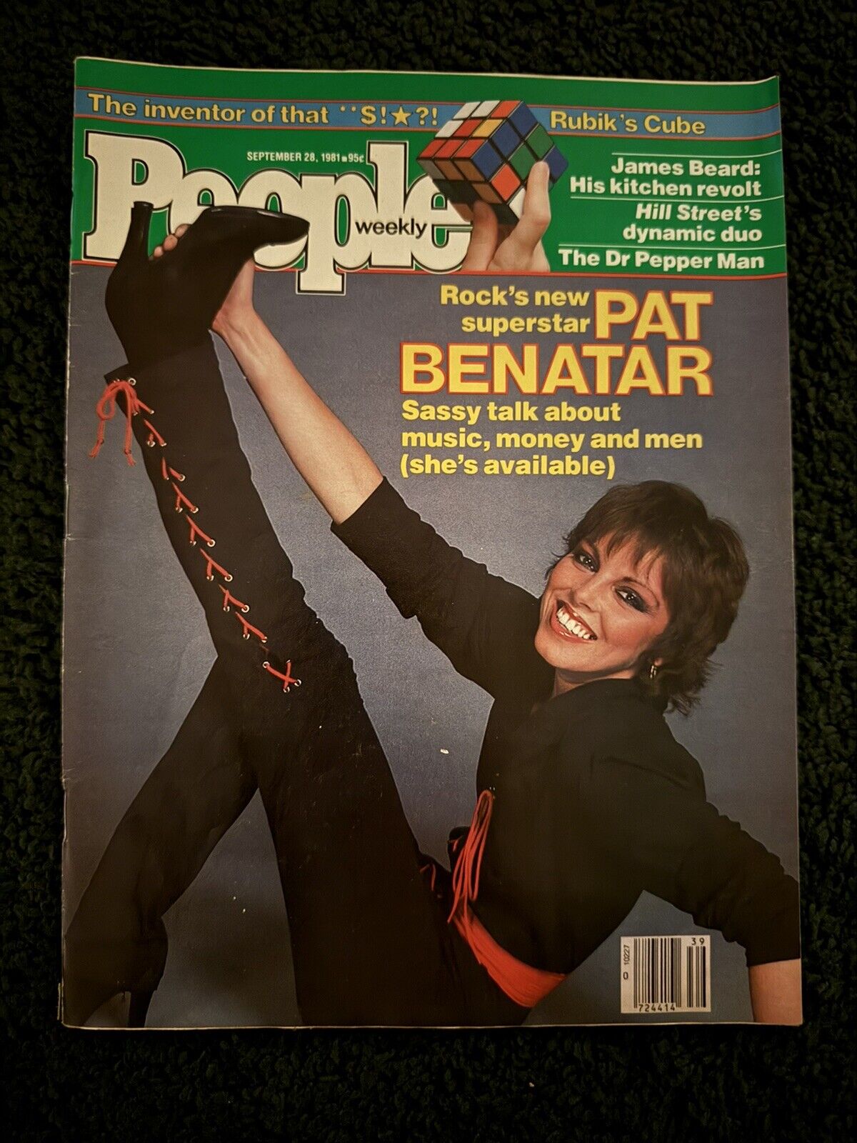 1981 Sept 28 PEOPLE WEEKLY Magazine Pat Benatar / Rubik's Cube COVER ONLY