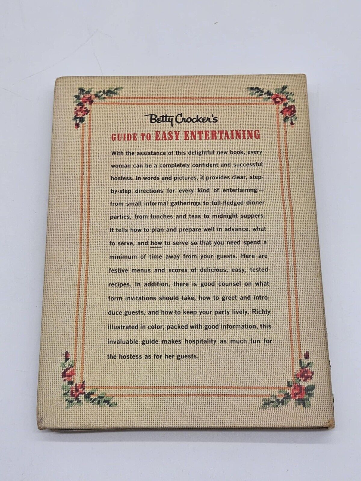 Betty Crocker’s Cookbook Guide To Easy Entertaining 1959 1st Edition 1st Print