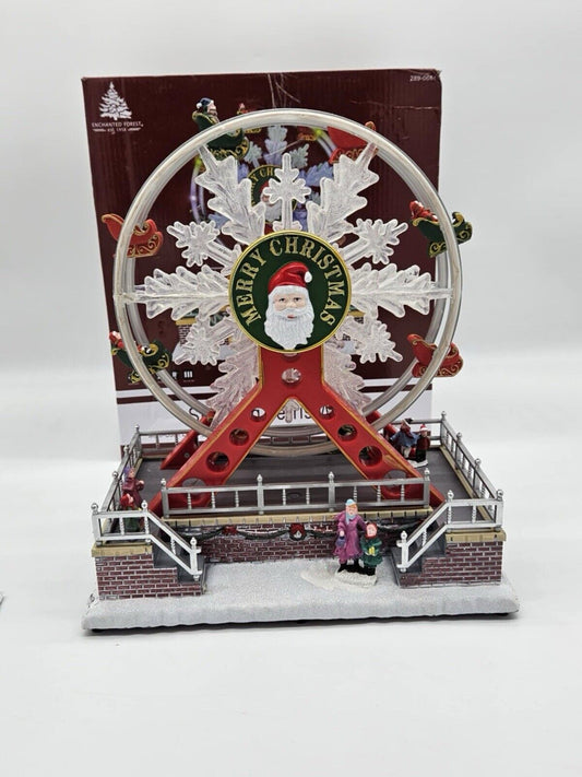 Christmas Enchanted Forest Santa Ferris Wheel Village Light-Up Carnival Ride