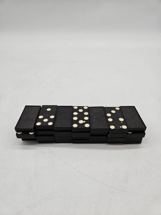 28 Piece Vintage Wood Dominos Set