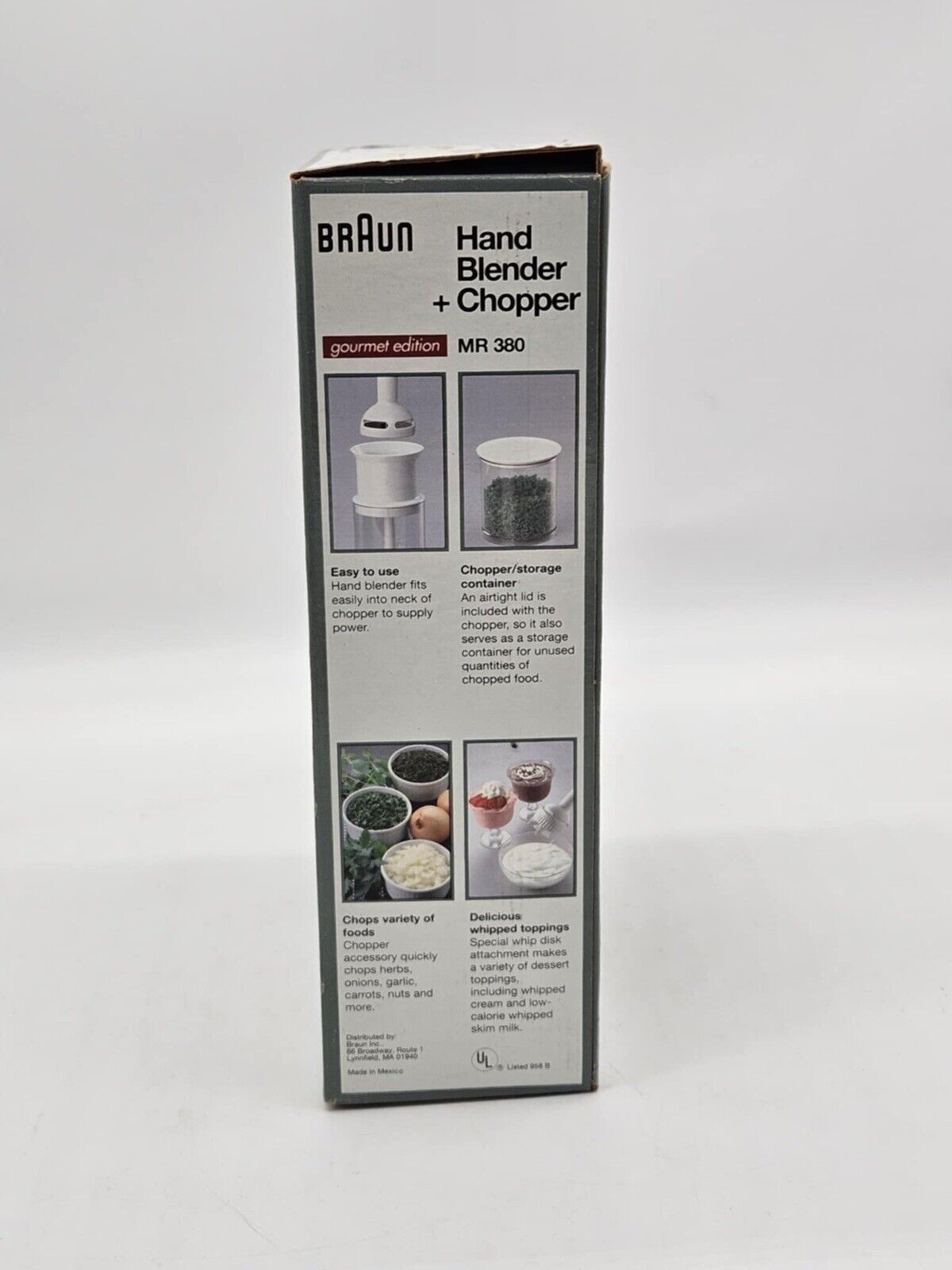Braun Handblender Chopper Hachoir MR 380 With Box