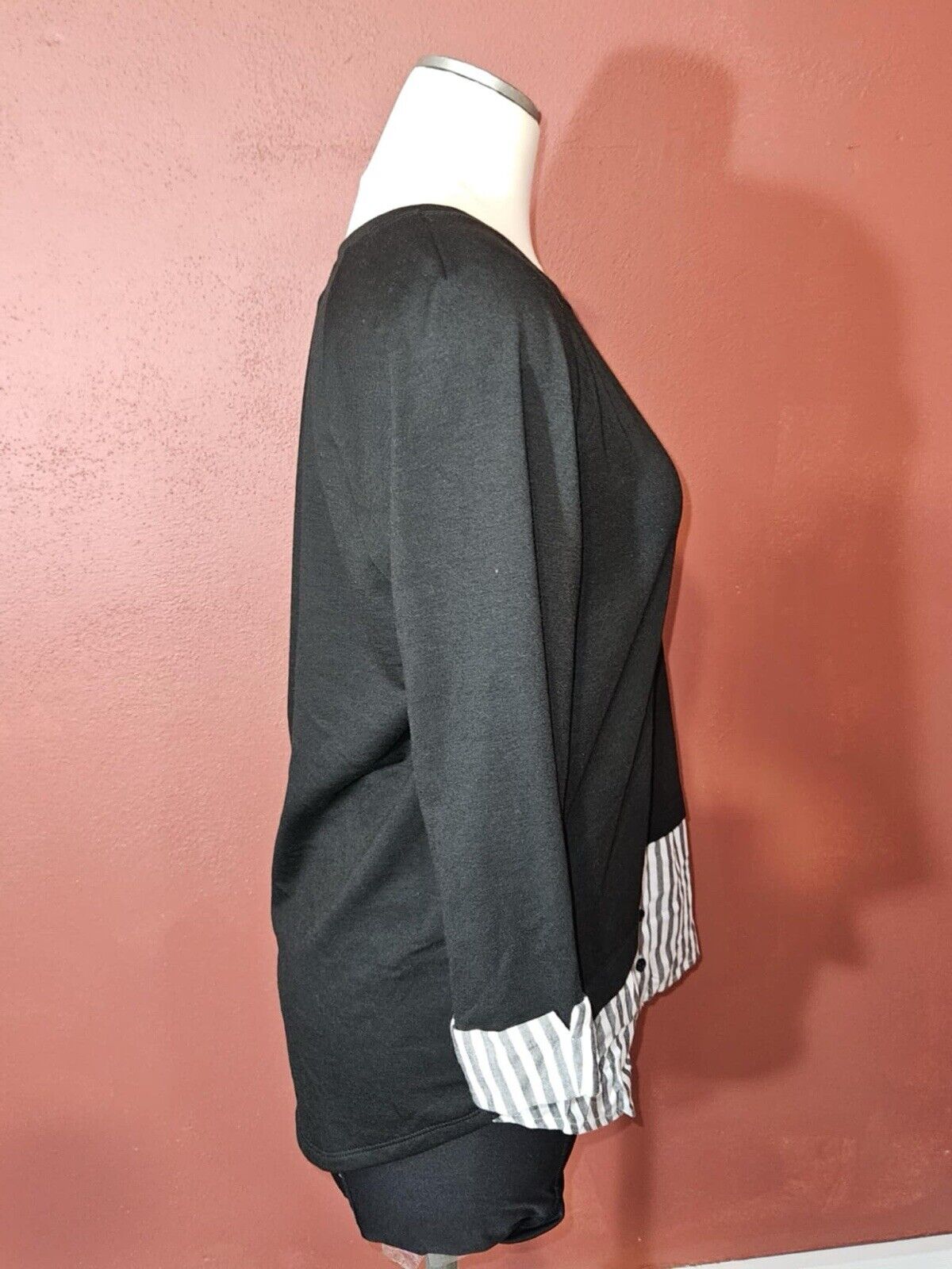 ALYX Womens Black and White Tunic Top Size Medium