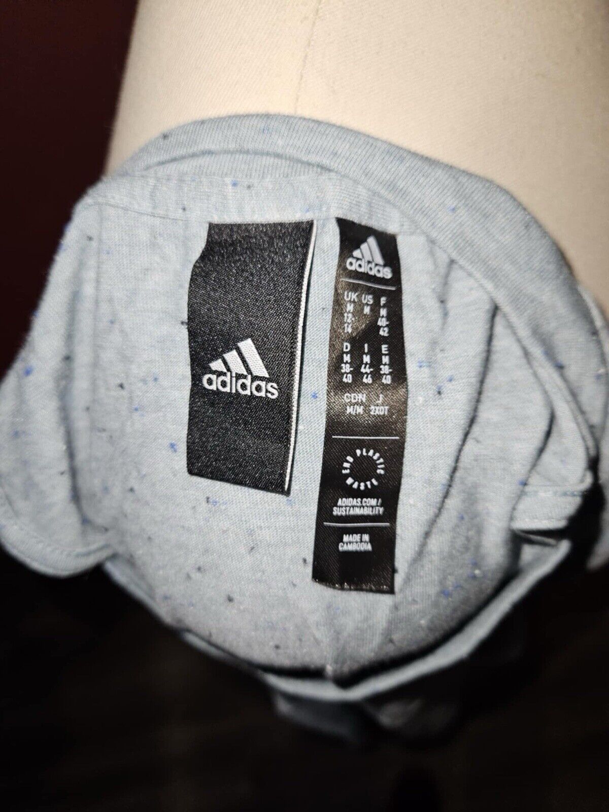 Adidas Women's Ultimate Tank Top, Baby Blue, Melange Material ~ Sz M