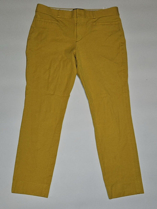 Banana Republic Sloan  Curvy Fit Yellow Slim Ankle Pant - Size 8 WCLTH