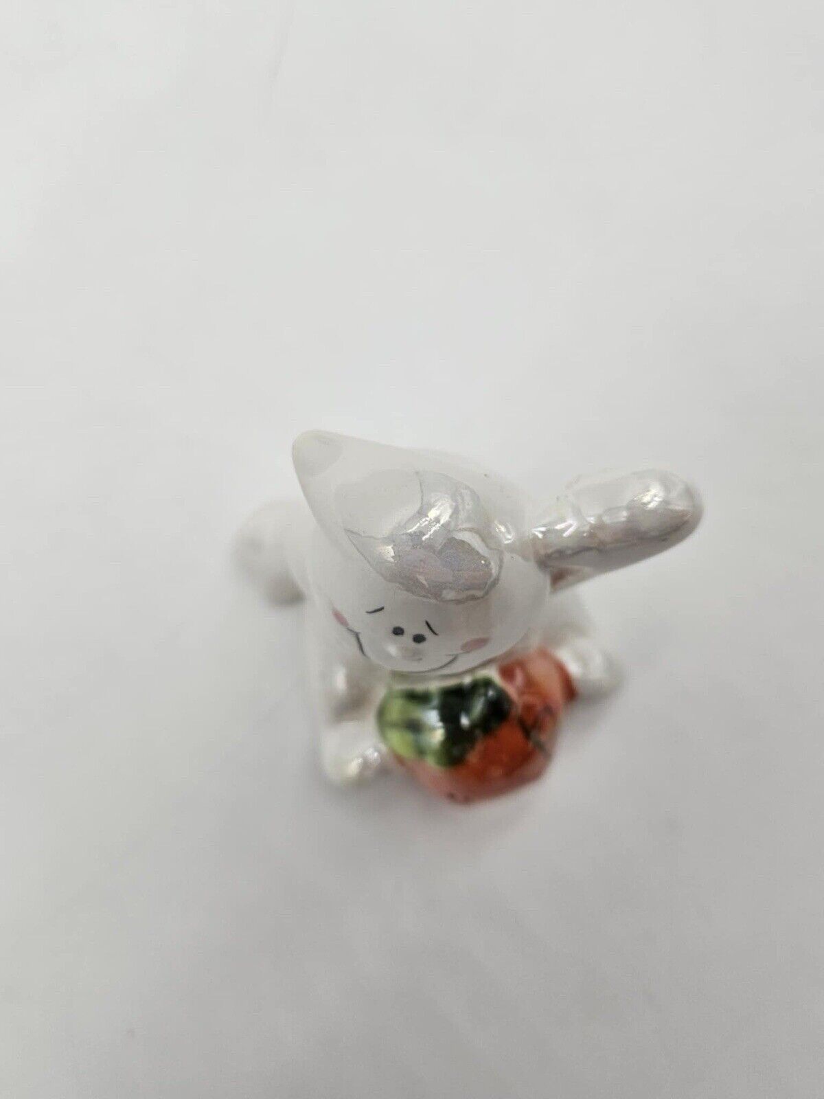 Adorable Porcelain Halloween White Funny and Playful Ghost 3-4” Figurine