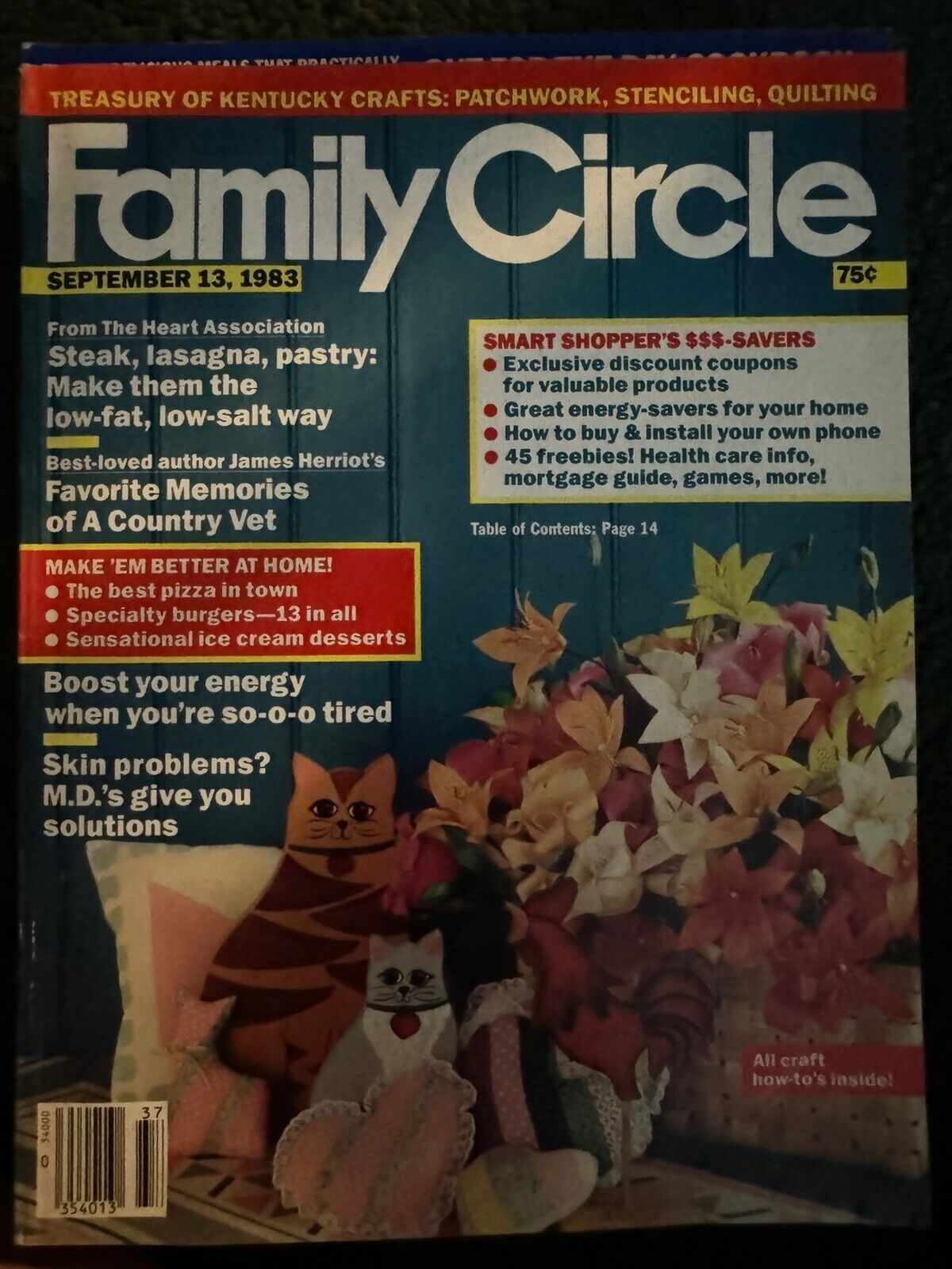 Family Circle Magazine Lot - Early 1980's lot of 9 - Vintage Back Issue