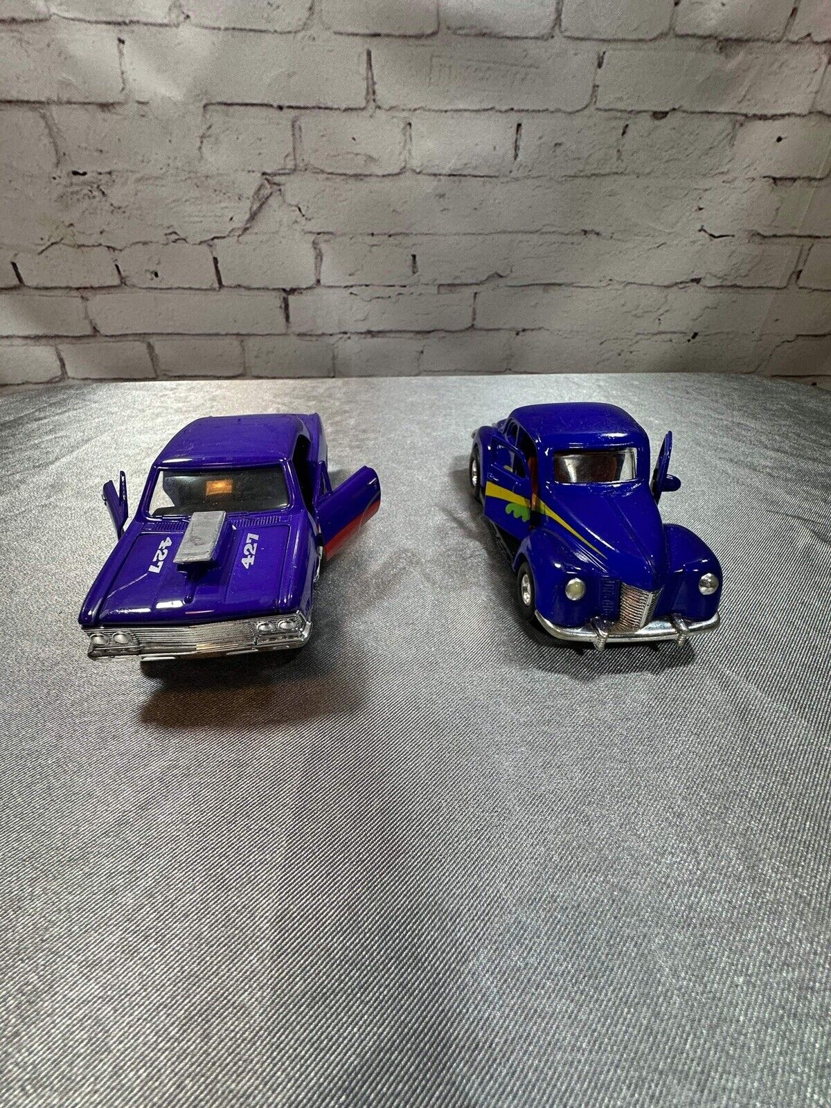 Vintage Tootsie Toys 1940 Ford Coupe & 1966 Chevy Malibu Model Toy Cars