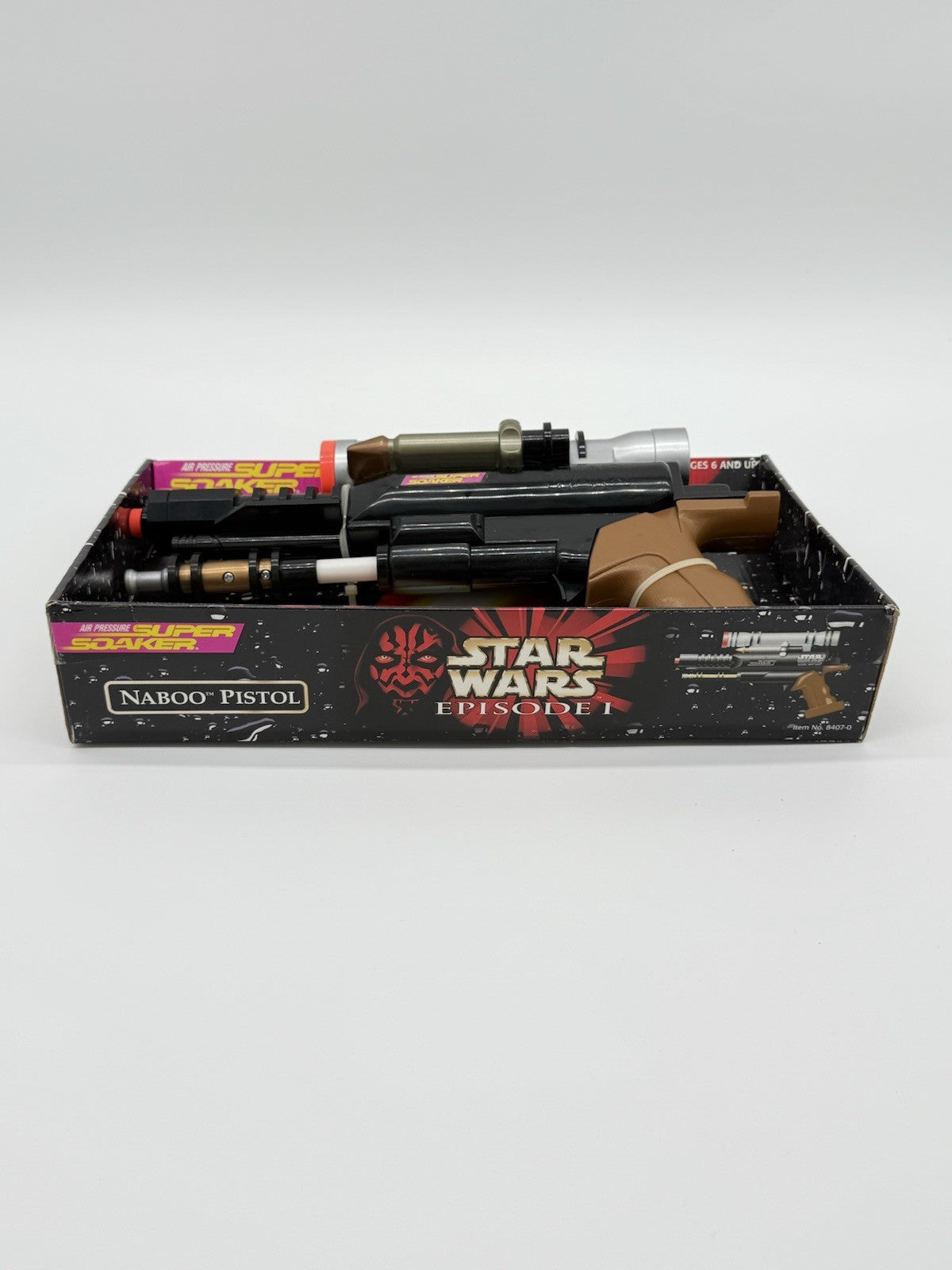 Star Wars Episode 1 Naboo Pistol Super Soaker Air Pressure Water Gun New