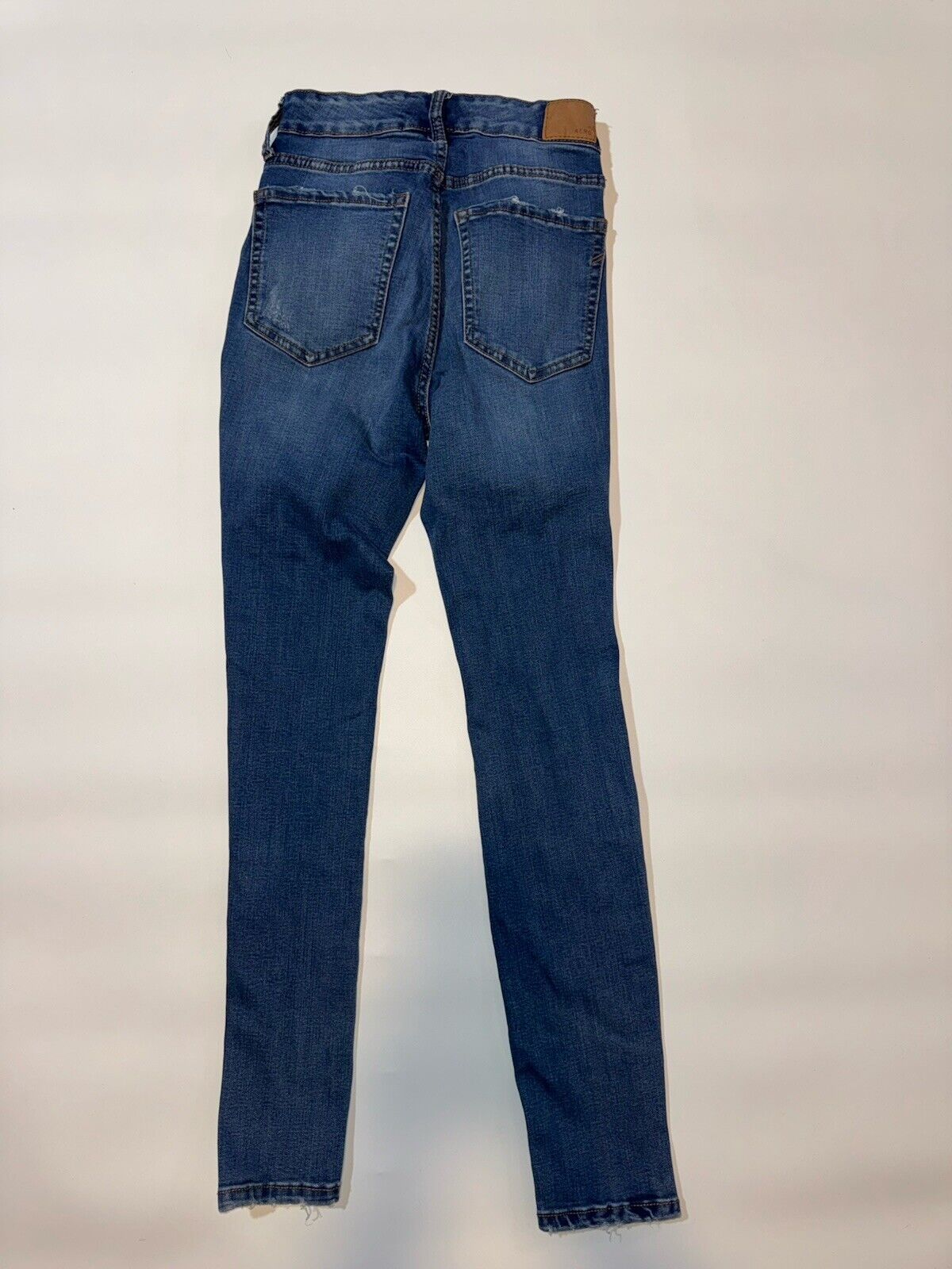 Aeropostale Women's Sz 4R Distressed High Waisted Ankle Jegging Jeans Stretch