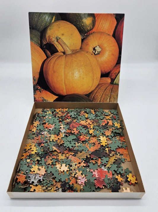 Vintage Warren "Punkins" Pumpkin Themed 550 Piece Jigsaw Puzzle New Sealed
